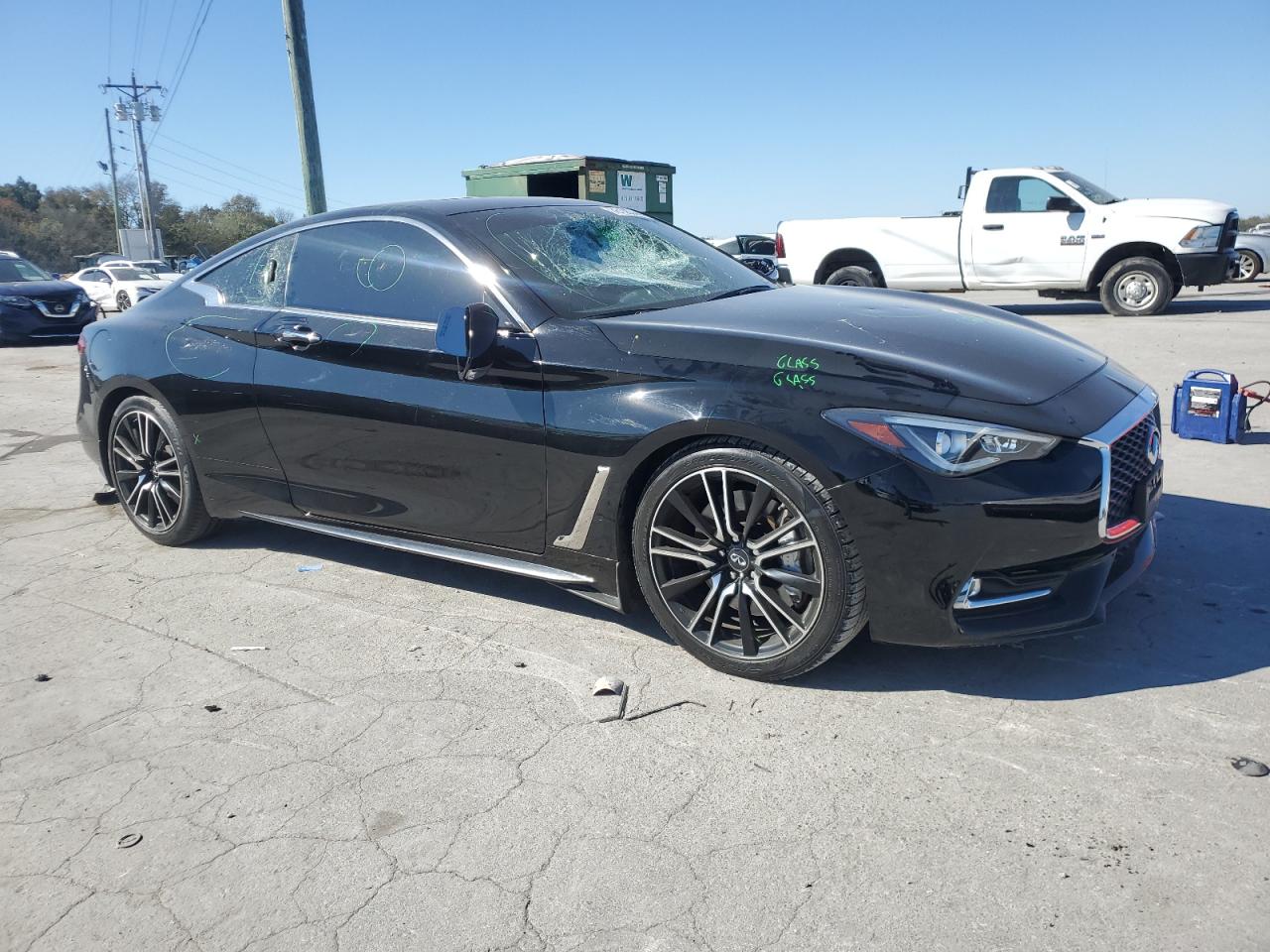2018 Infiniti Q60 VIN JN1EV7EK1JM340152 Copart auction photo, front end damage thumbnail 4