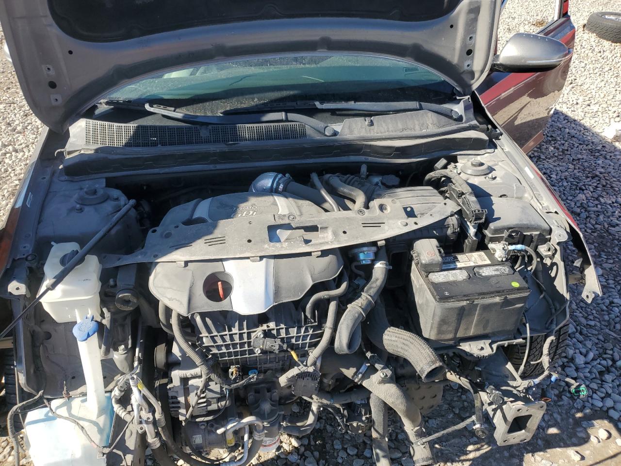 2015 KIA Optima VIN 5XXGR4A60FG445912 Copart auction photo, front end / rear end damage thumbnail 11
