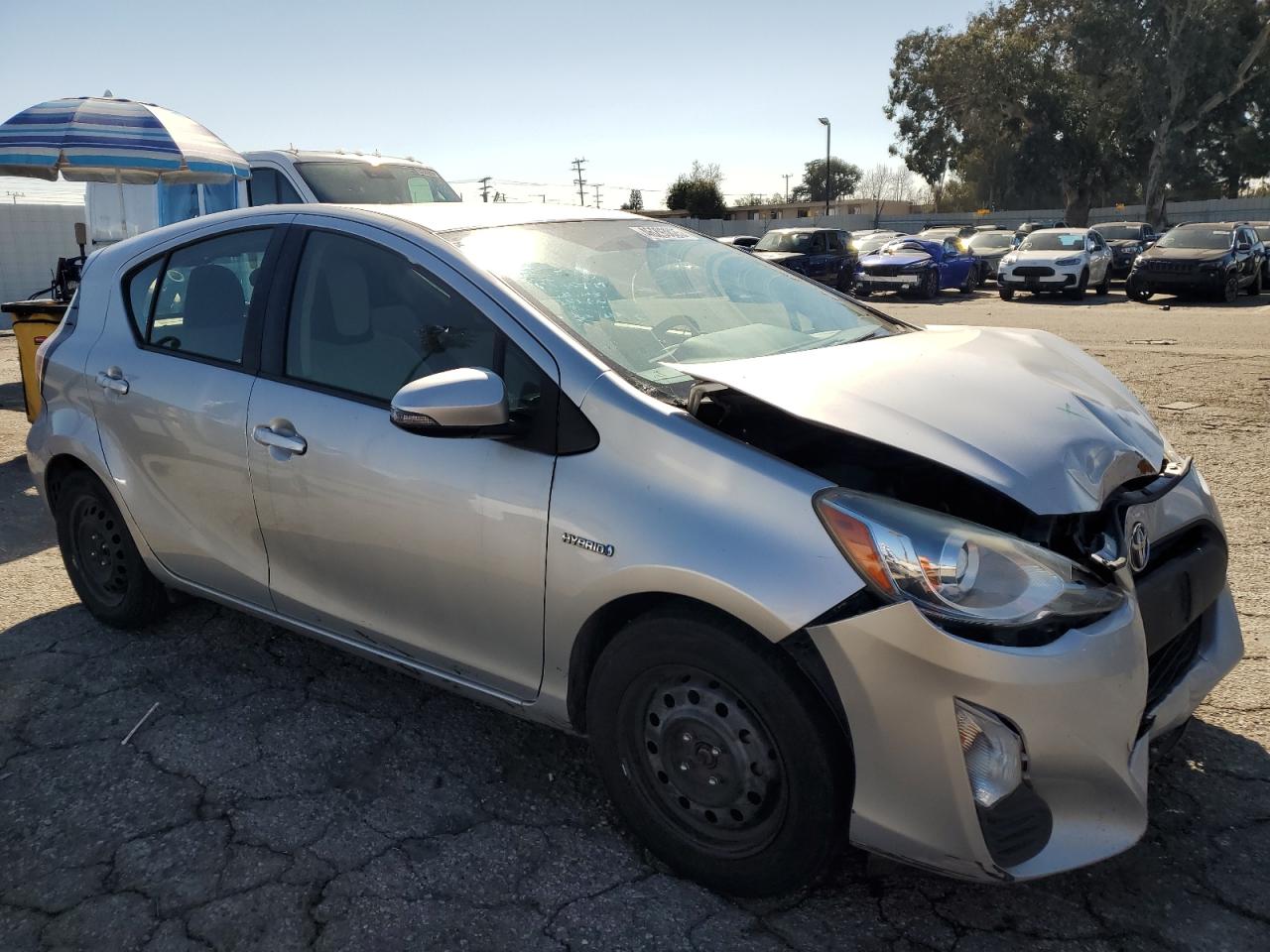 2016 Toyota Prius VIN JTDKDTB37G1130755 Copart auction photo, front end damage thumbnail 4