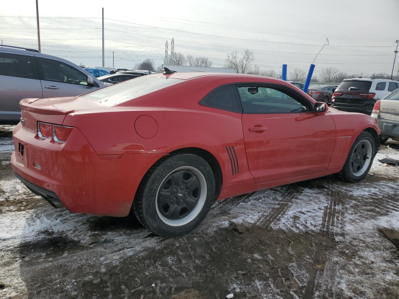 2011 Chevrolet Camaro VIN 2G1FE1ED8B9214085 Copart auction photo, front end / rear end damage thumbnail 3