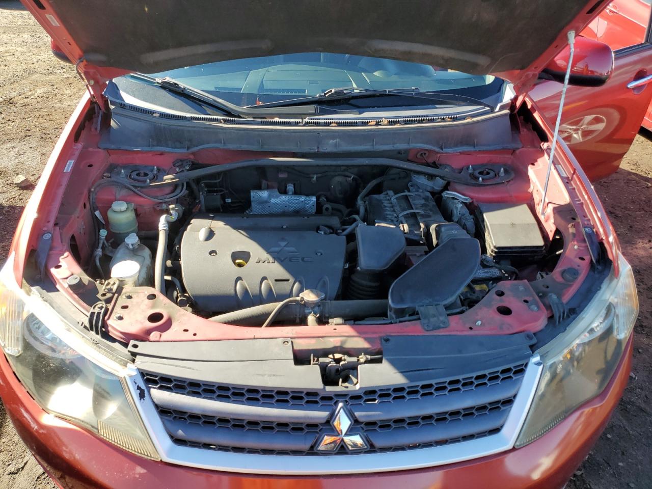 2008 Mitsubishi Outlander VIN JA4LS31W58Z014313 Copart auction photo, undercarriage / side damage thumbnail 14