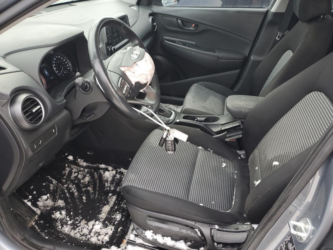 2019 Hyundai Kona VIN KM8K22AA3KU298797 Copart auction photo, front end / side damage thumbnail 7