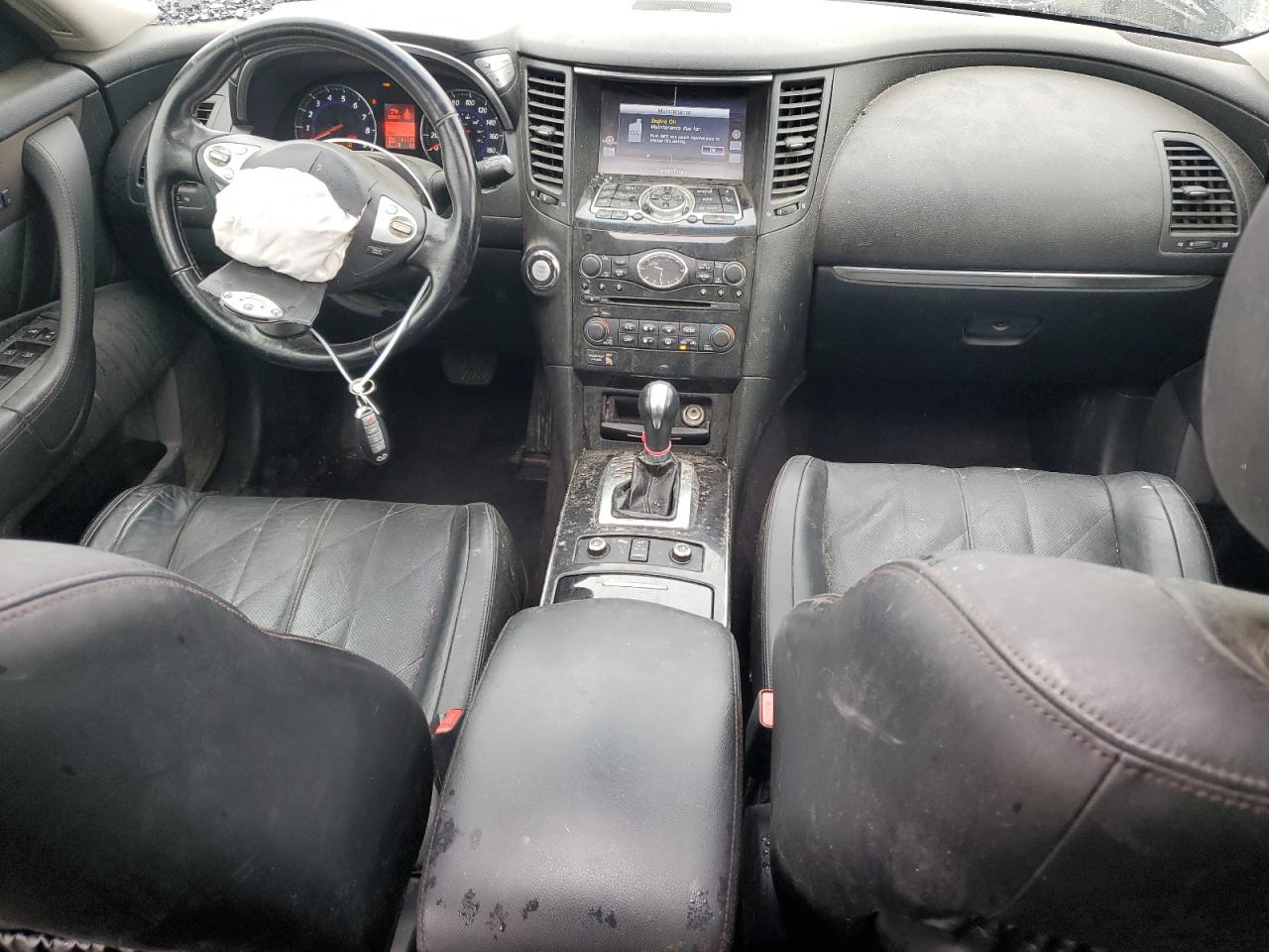 2011 Infiniti FX VIN JN8AS1MW3BM730908 Copart auction photo, front end / undercarriage damage thumbnail 8