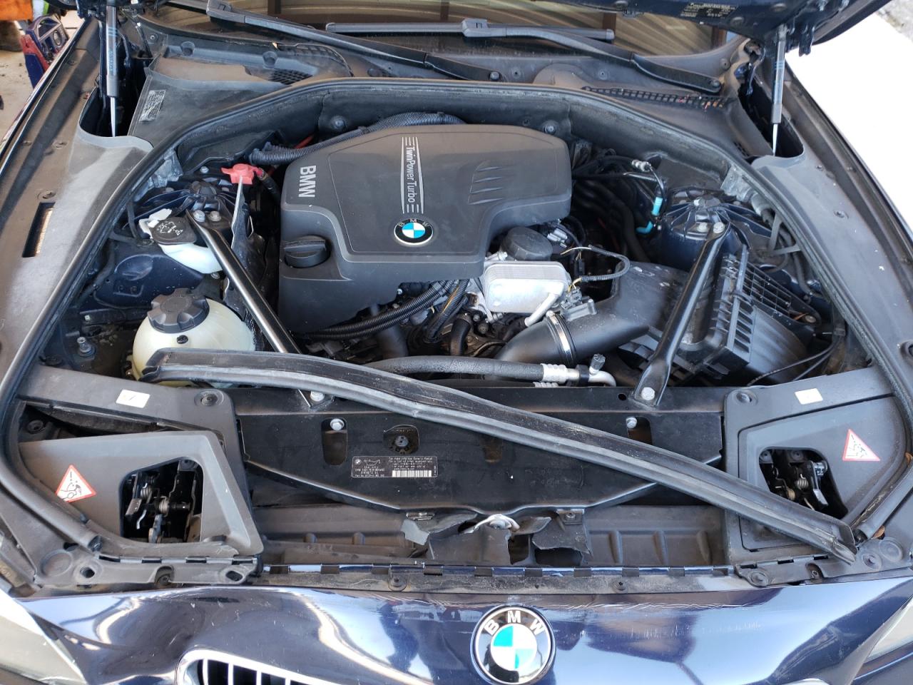 2014 BMW 5er VIN WBA5A5C51ED511608 Copart auction photo, front end damage thumbnail 11
