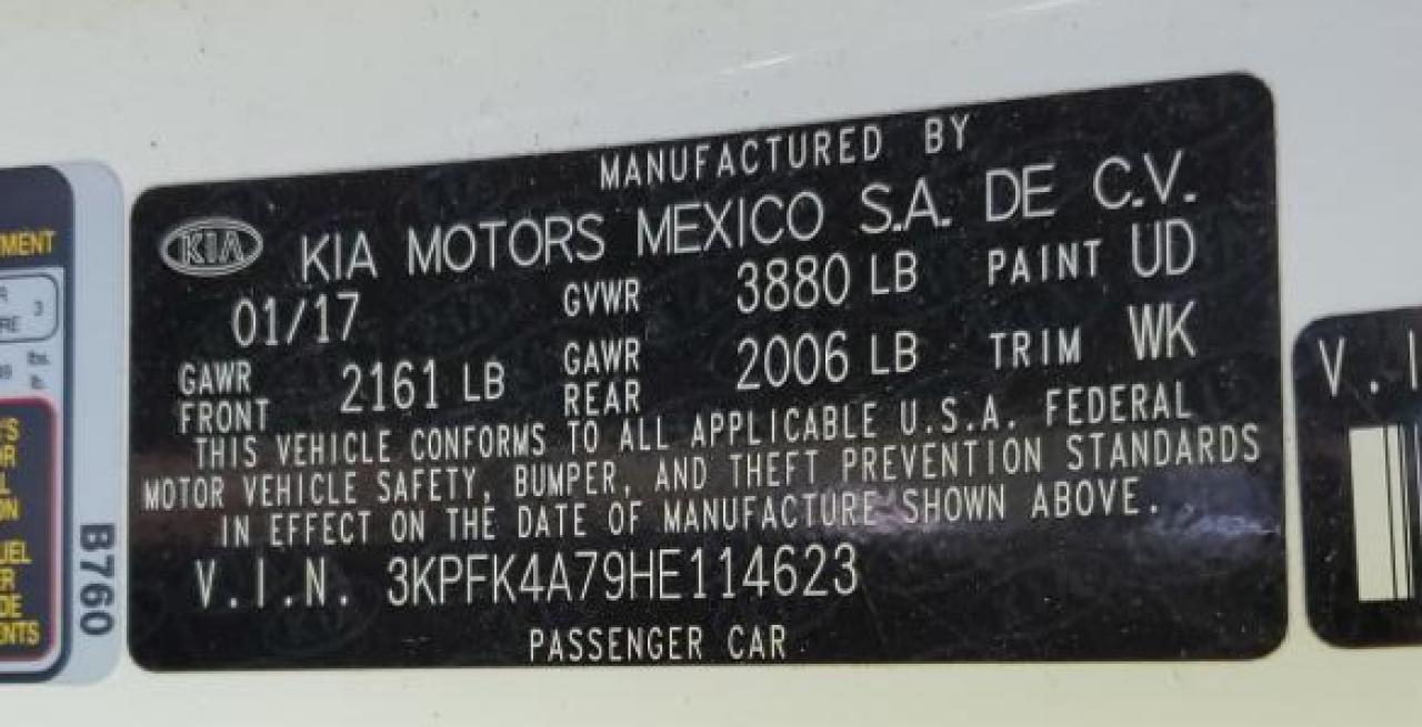 2017 KIA Forte VIN 3KPFK4A79HE114623 Copart auction photo, all over / undercarriage damage thumbnail 13