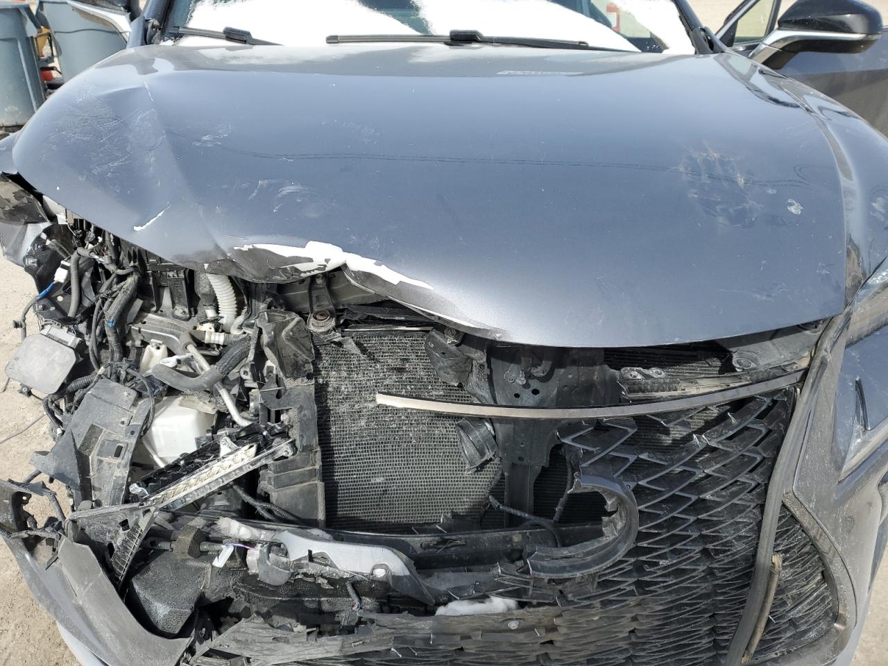 2019 Lexus NX VIN JTJBARBZ4K2215424 Copart auction photo, front end damage thumbnail 11