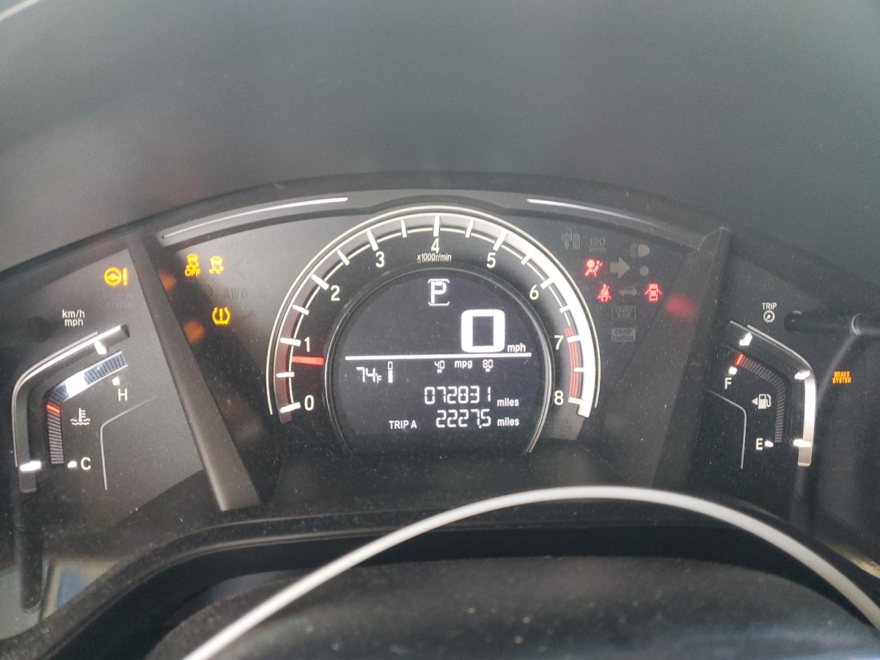 2018 Honda CR-V VIN 2HKRW5H39JH401651 Copart auction photo, front end / undercarriage damage thumbnail 9