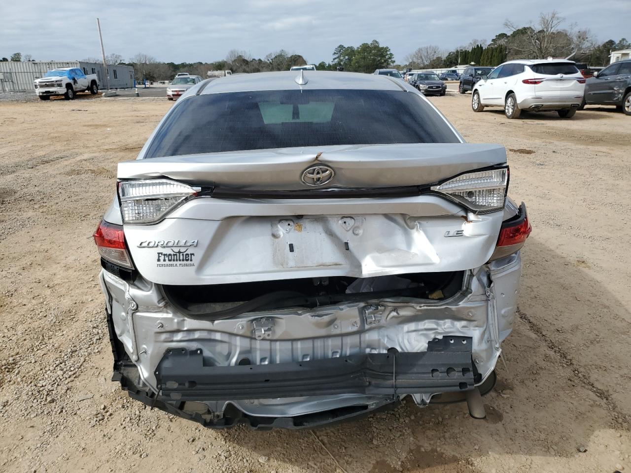 2020 Toyota Corolla VIN JTDEPRAEXLJ090451 Copart auction photo, rear end / all over damage thumbnail 6