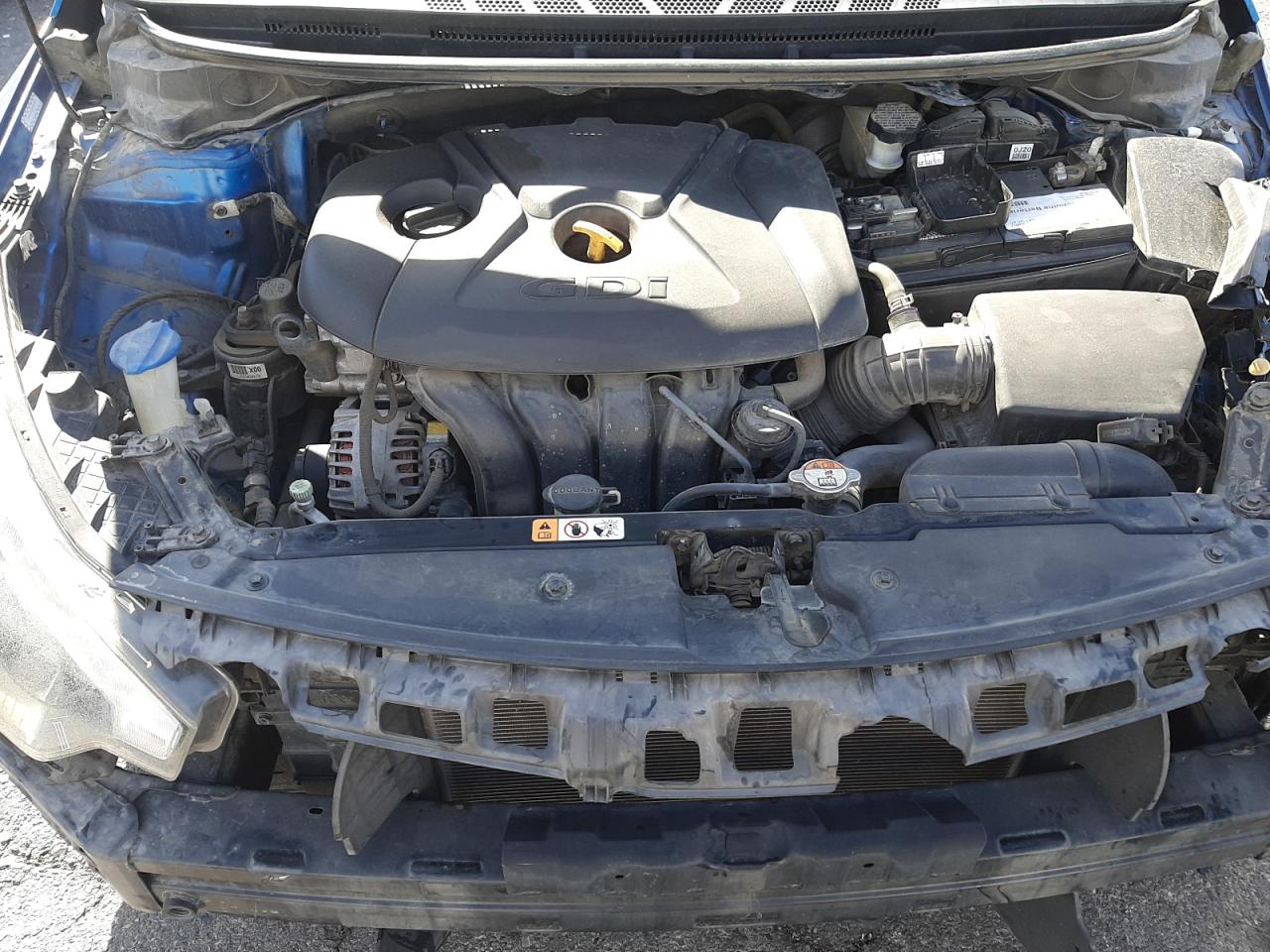 2014 KIA Forte VIN KNAFX4A8XE5090878 Copart auction photo, front end damage thumbnail 11