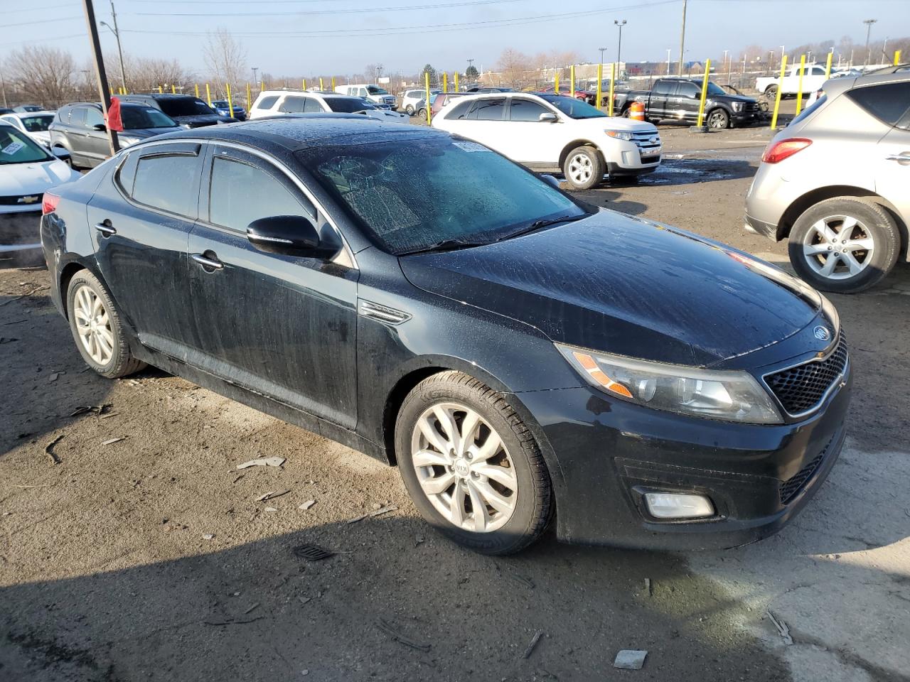 2014 KIA Optima VIN 5XXGN4A77EG297857 Copart auction photo, rear end / minor dent/scratches damage thumbnail 4