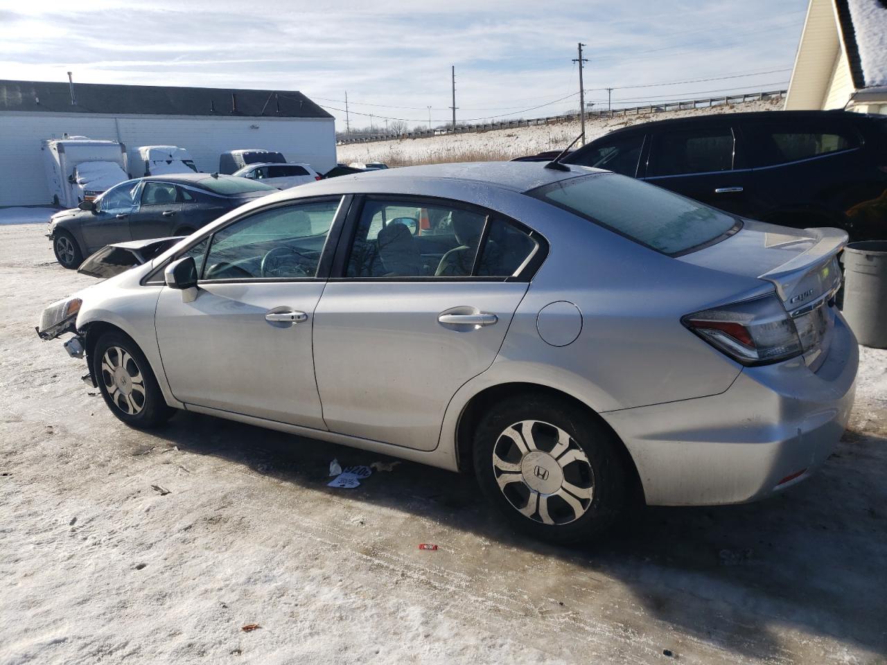 2014 Honda Civic VIN 19XFB4F23EE001615 Copart auction photo, front end / rear end damage thumbnail 2