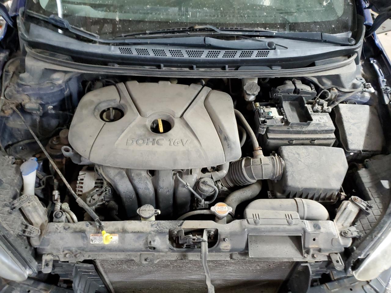 2012 Hyundai Elantra VIN 5NPDH4AE9CH127722 Copart auction photo, front end damage thumbnail 11