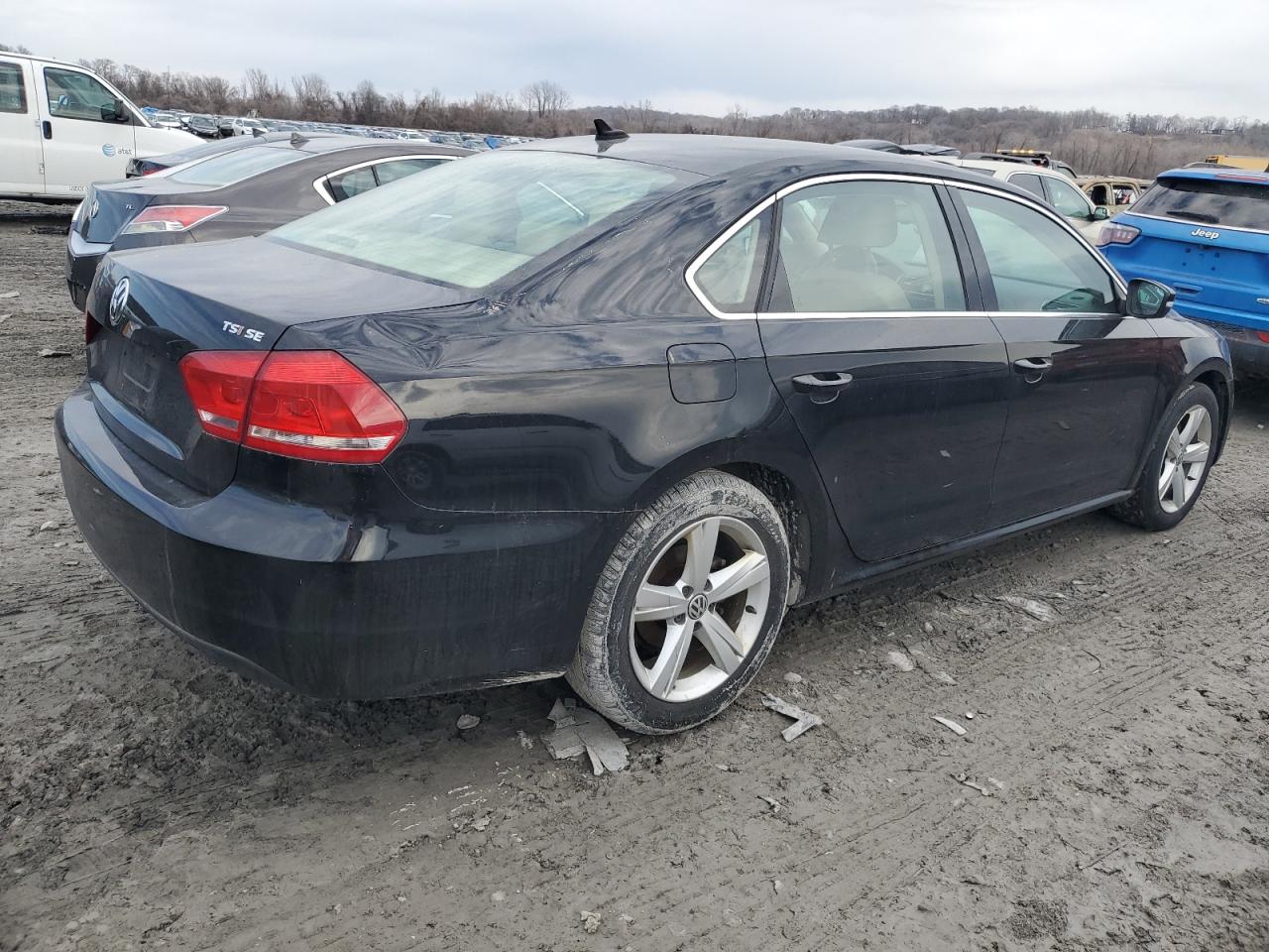 2014 Volkswagen Passat VIN 1VWBS7A39EC058647 Copart auction photo, side damage thumbnail 3