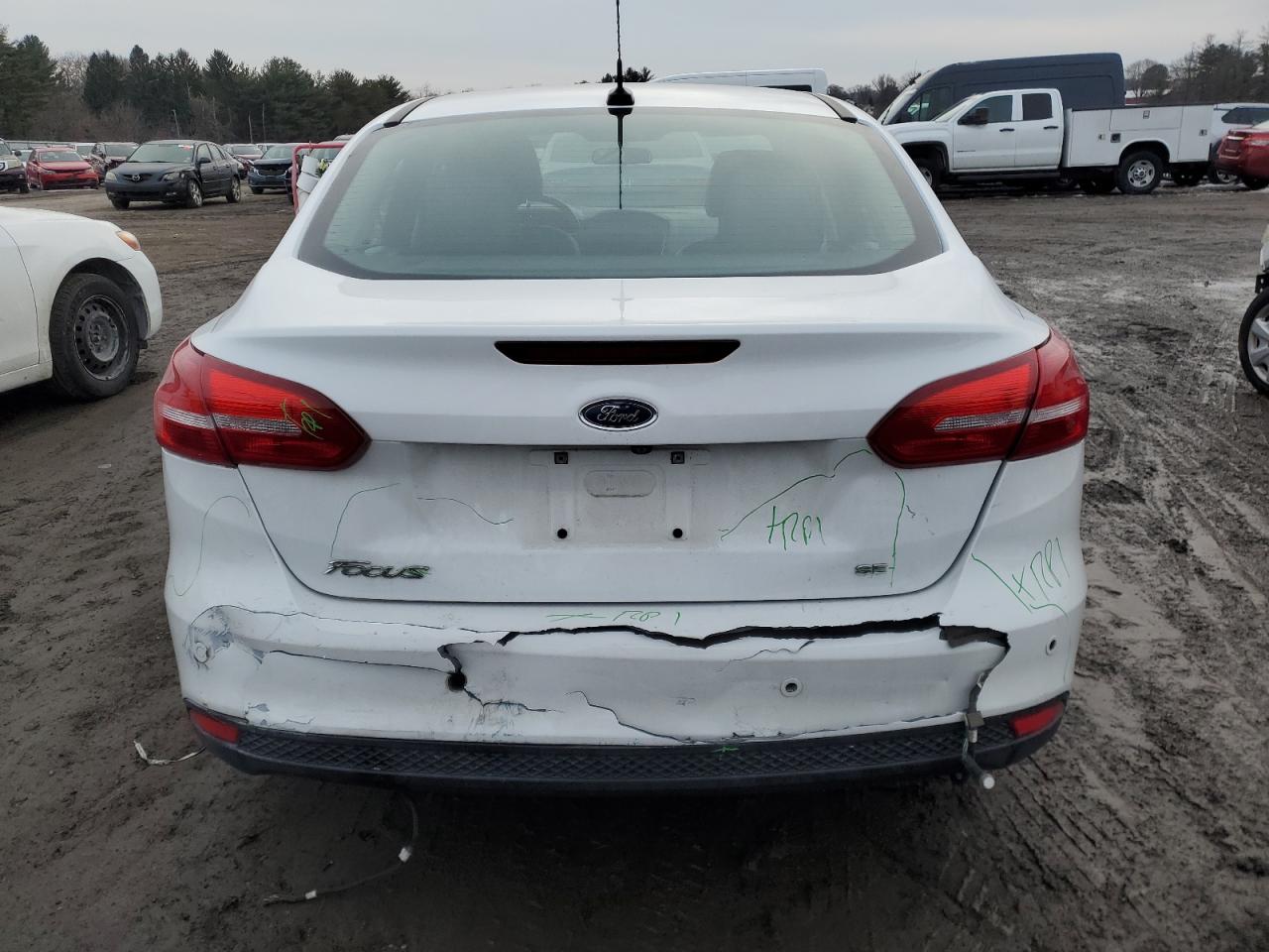2016 Ford Focus VIN 1FADP3F22GL342636 Copart auction photo, front end / rear end damage thumbnail 6