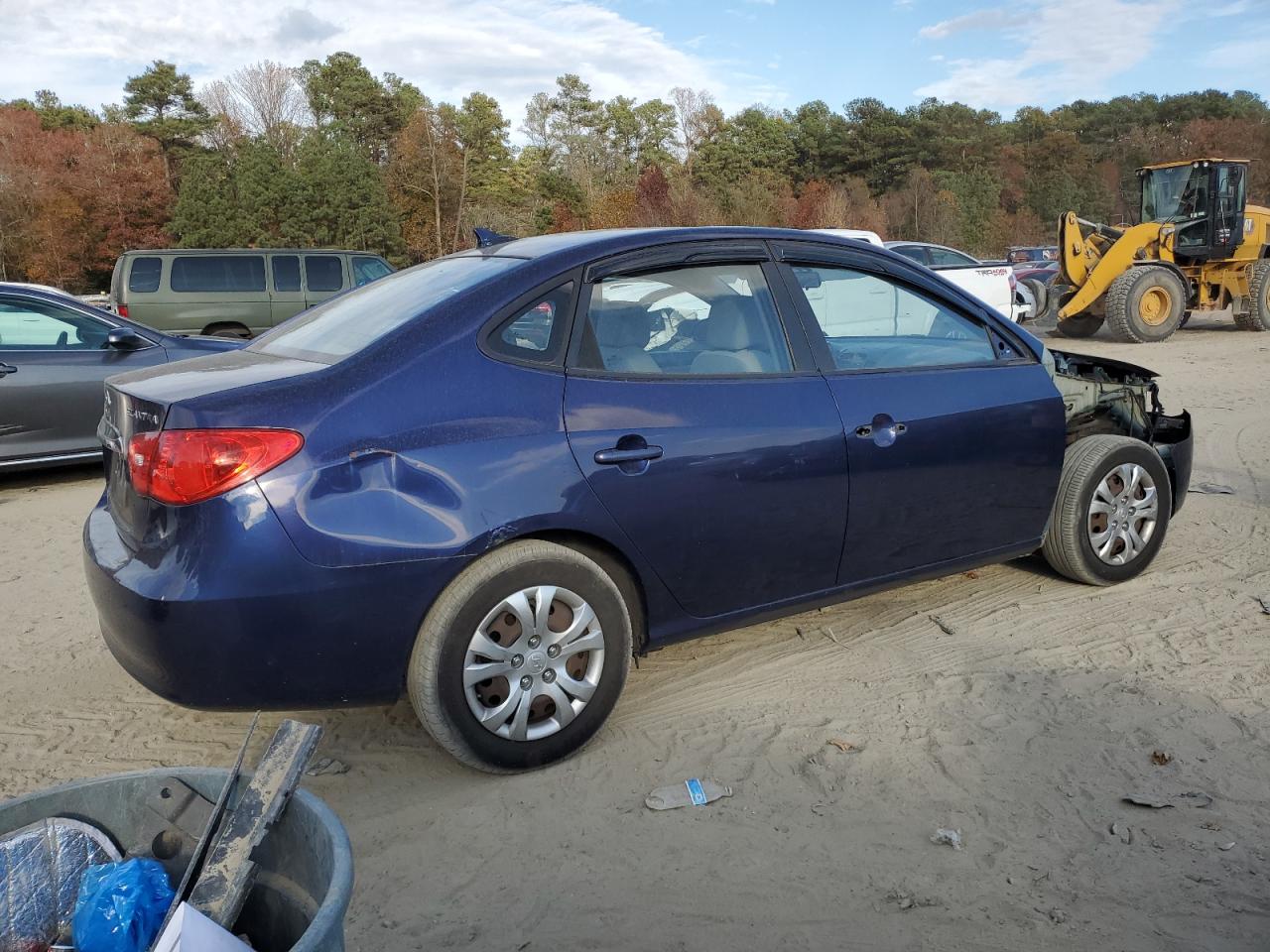 2010 Hyundai Elantra VIN KMHDU4AD6AU198118 Copart auction photo, front end / rear end damage thumbnail 3