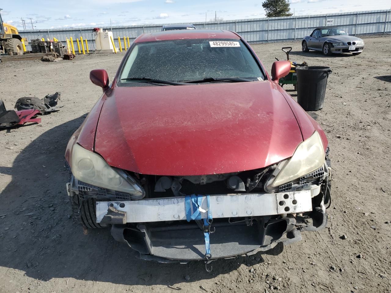 2007 Lexus IS VIN JTHBK262675035502 Copart auction photo, front end damage thumbnail 5