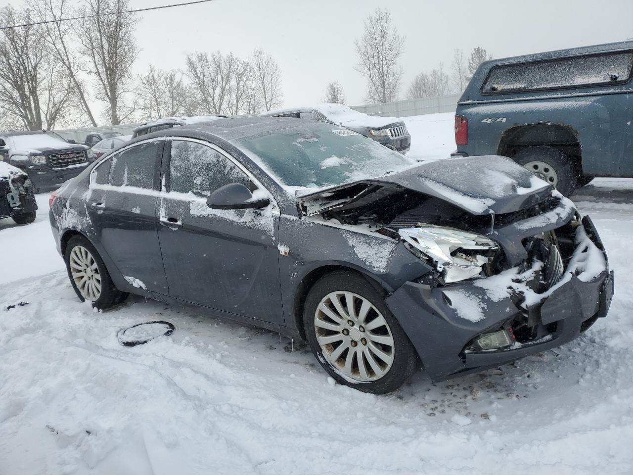 2011 Buick Regal VIN W04GP5EC3B1021622 Copart auction photo, front end damage thumbnail 4