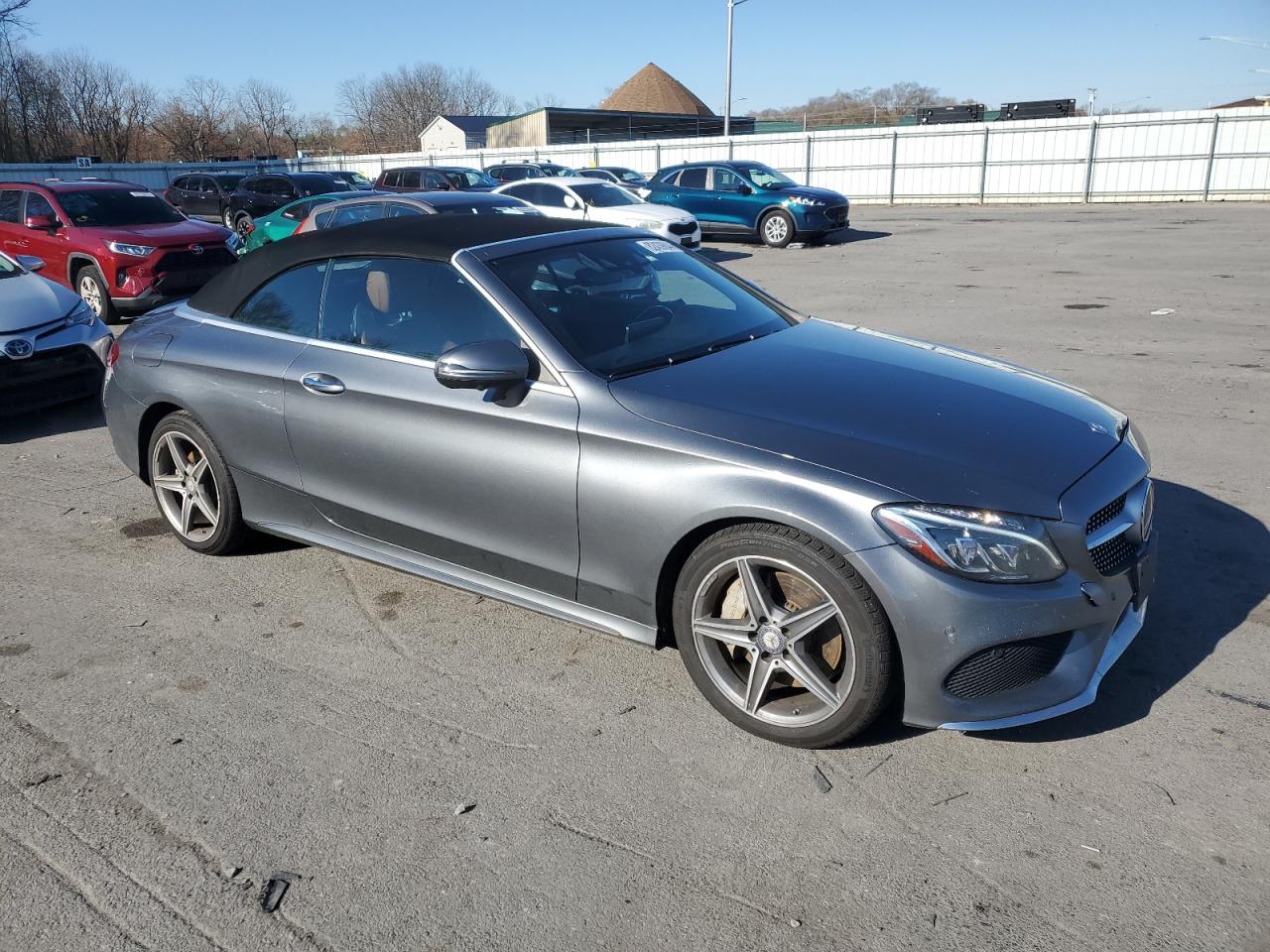 2017 Mercedes-Benz C-klasse VIN WDDWK4KB2HF440925 Copart auction photo, front end damage thumbnail 4
