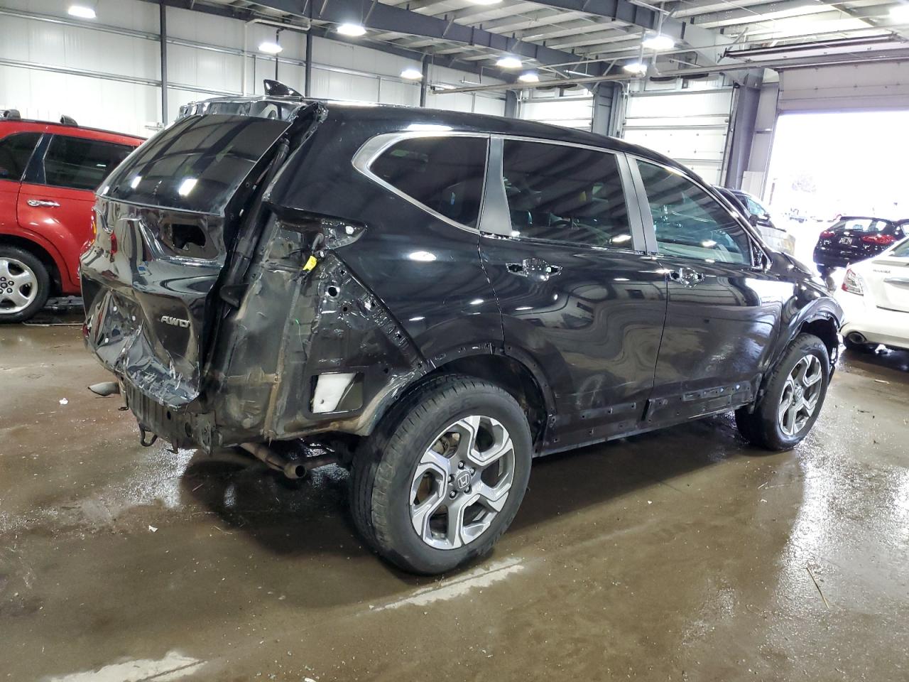 2017 Honda CR-V VIN 5J6RW2H88HL060348 Copart auction photo, rear end / front end damage thumbnail 3