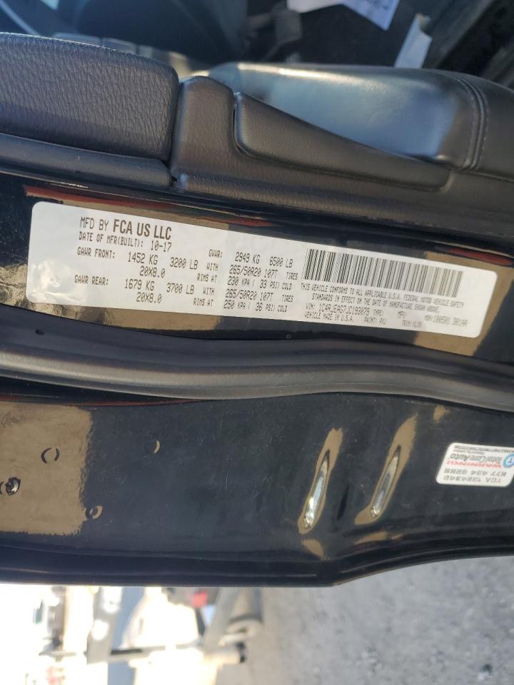 2018 Jeep Grand Cherokee VIN 1C4RJEAG7JC193079 Copart auction photo, rear end / mechanical damage thumbnail 15
