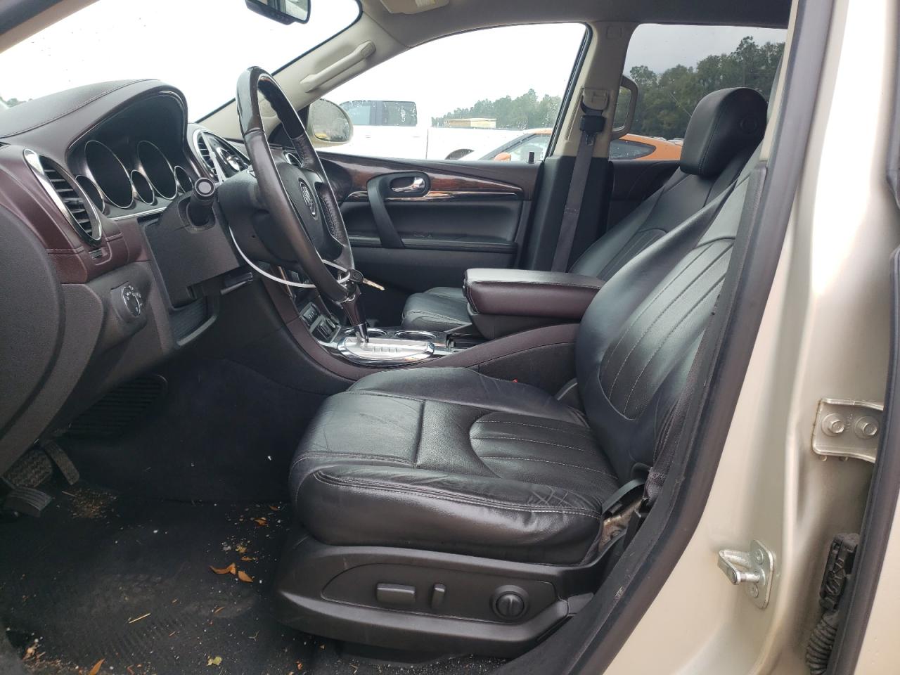 2015 Buick Enclave VIN 5GAKRBKD7FJ120621 Copart auction photo, side / front end damage thumbnail 7