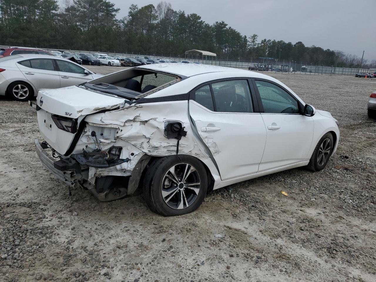 2022 Nissan Sentra VIN 3N1AB8CV9NY296267 Copart auction photo, rear end damage thumbnail 3