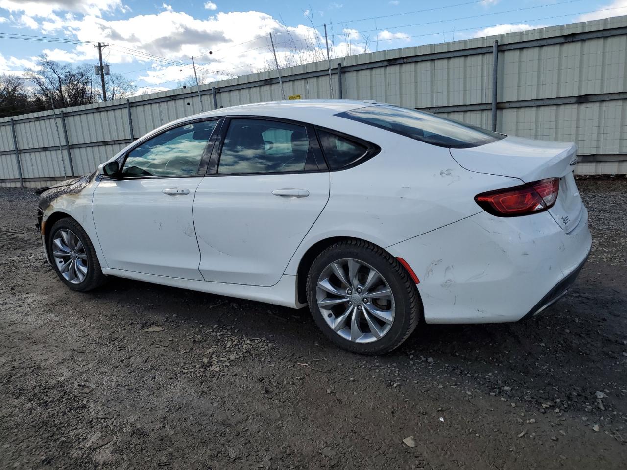 2015 Chrysler 200 VIN 1C3CCCBB8FN757278 Copart auction photo, burn damage thumbnail 2