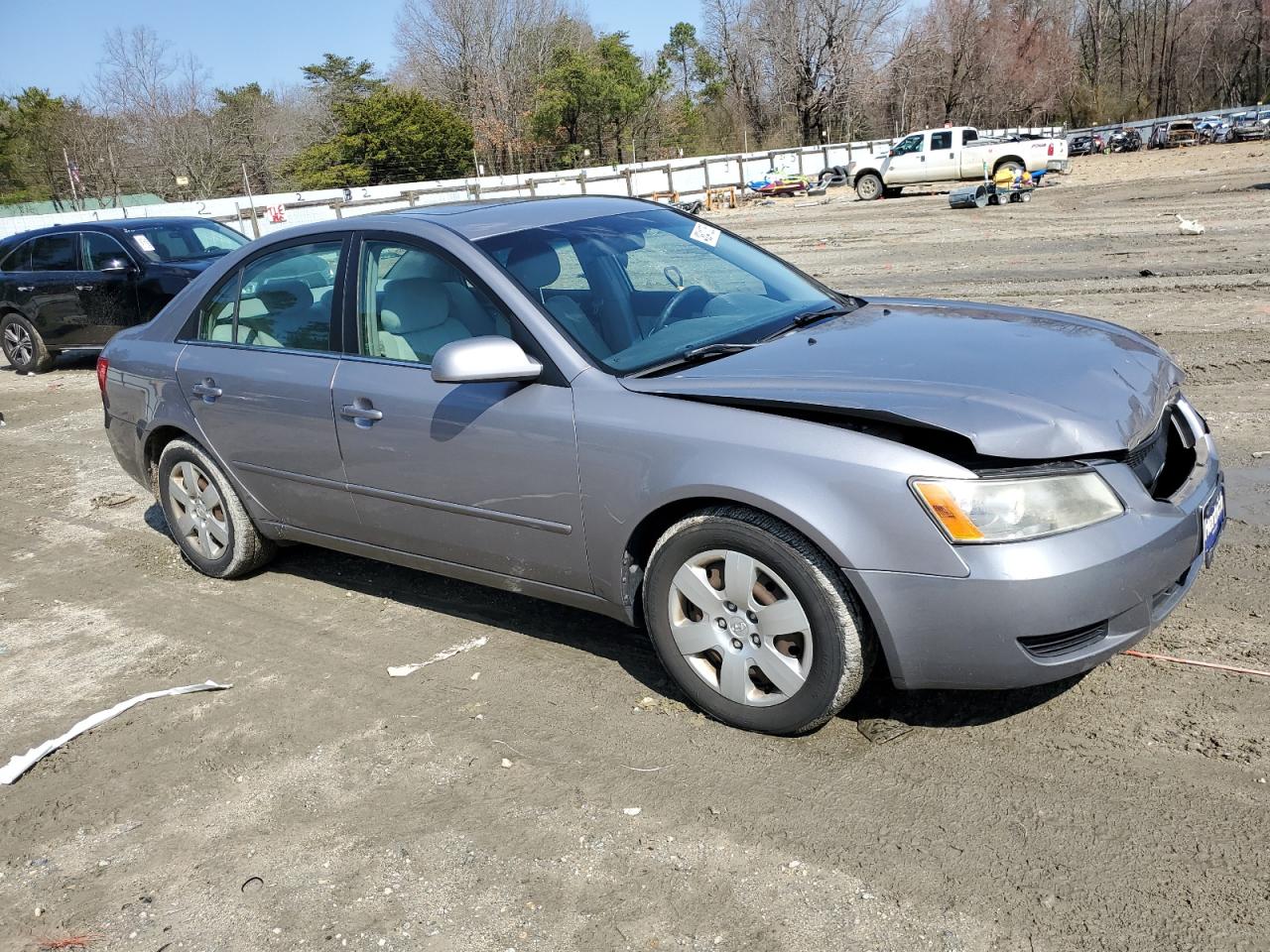 2008 Hyundai Sonata VIN 5NPET46F18H314447 Copart auction photo, front end damage thumbnail 4