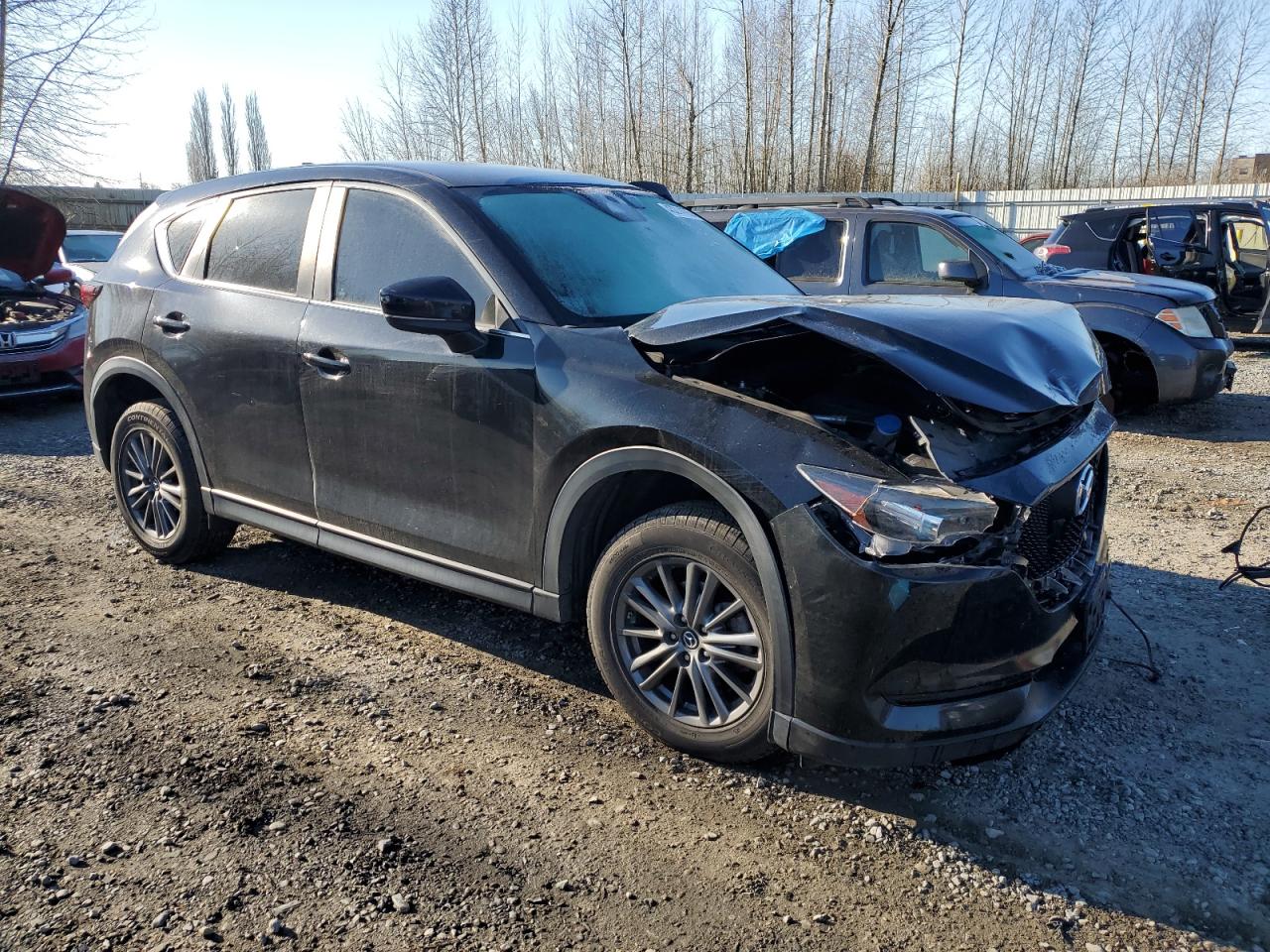 2017 Mazda CX-5 VIN JM3KFBBL9H0112423 Copart auction photo, front end / side damage thumbnail 4