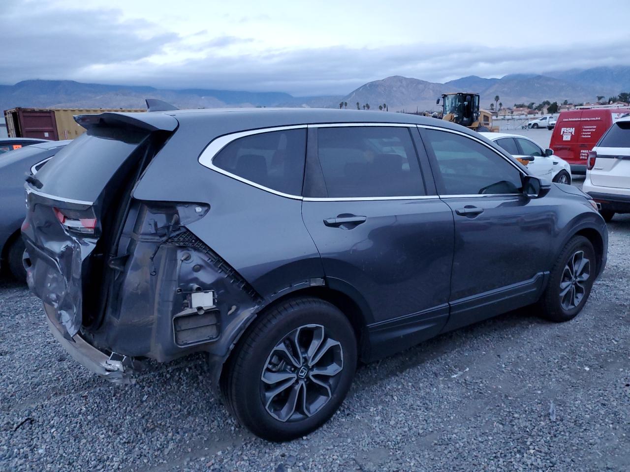 2022 Honda CR-V VIN 2HKRW1H52NH407632 Copart auction photo, all over damage thumbnail 3