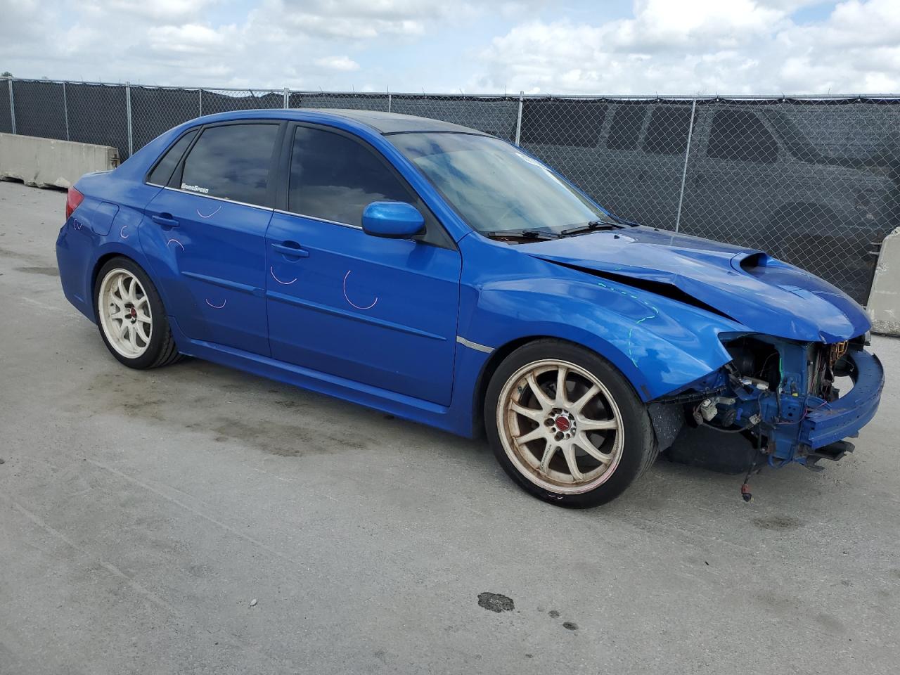 2012 Subaru WRX VIN JF1GV7F66CG028715 Copart auction photo, front end / side damage thumbnail 4