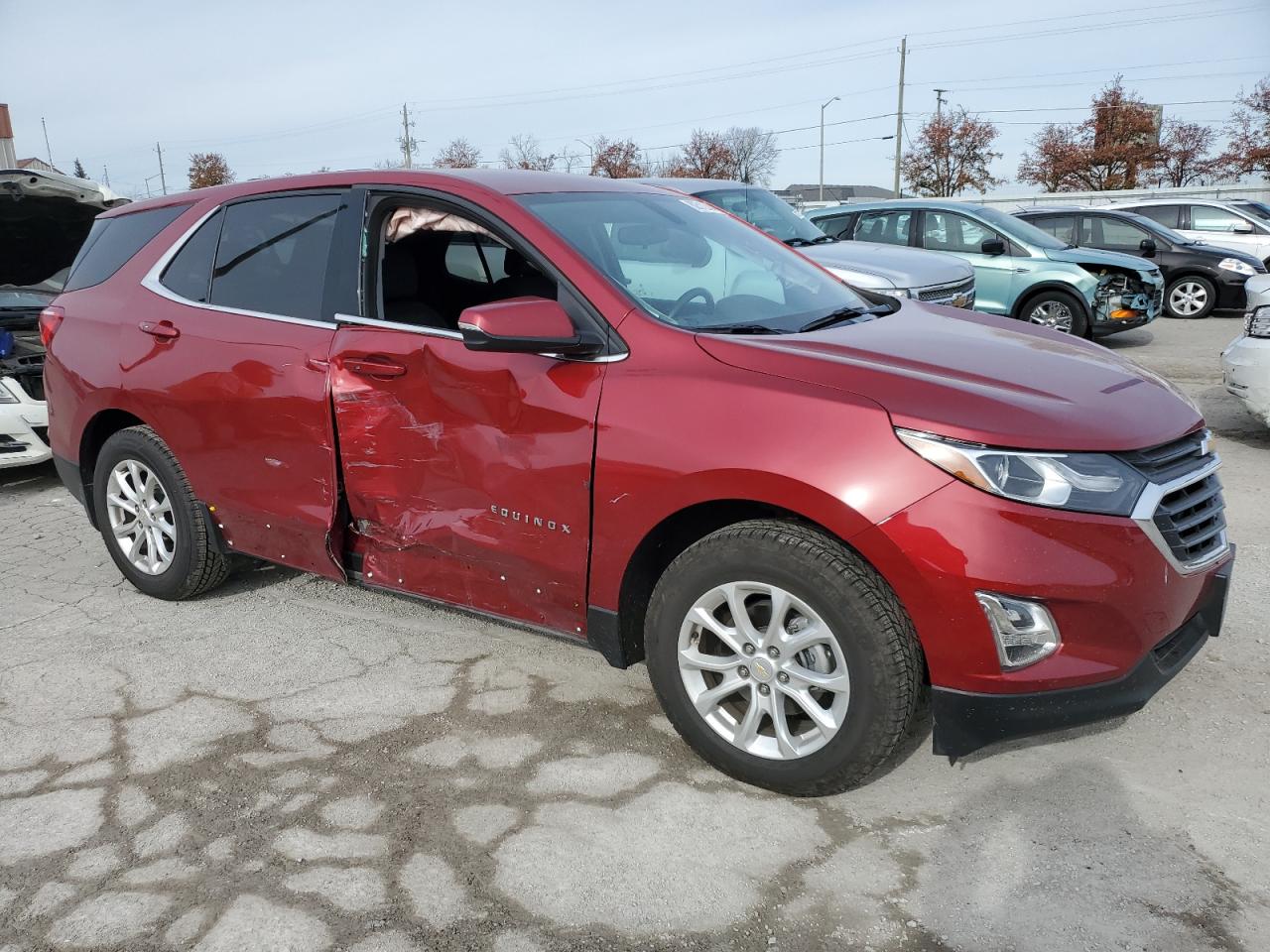 2018 Chevrolet Equinox VIN 2GNAXJEV3J6341063 Copart auction photo, side damage thumbnail 4