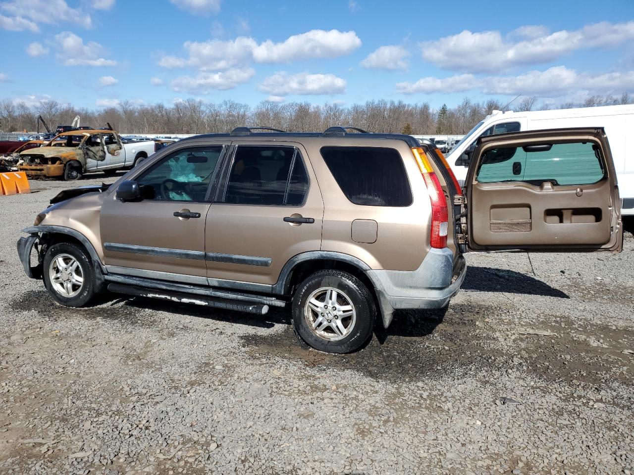 2002 Honda CR-V VIN JHLRD78892C093930 Copart auction photo, front end / side damage thumbnail 2
