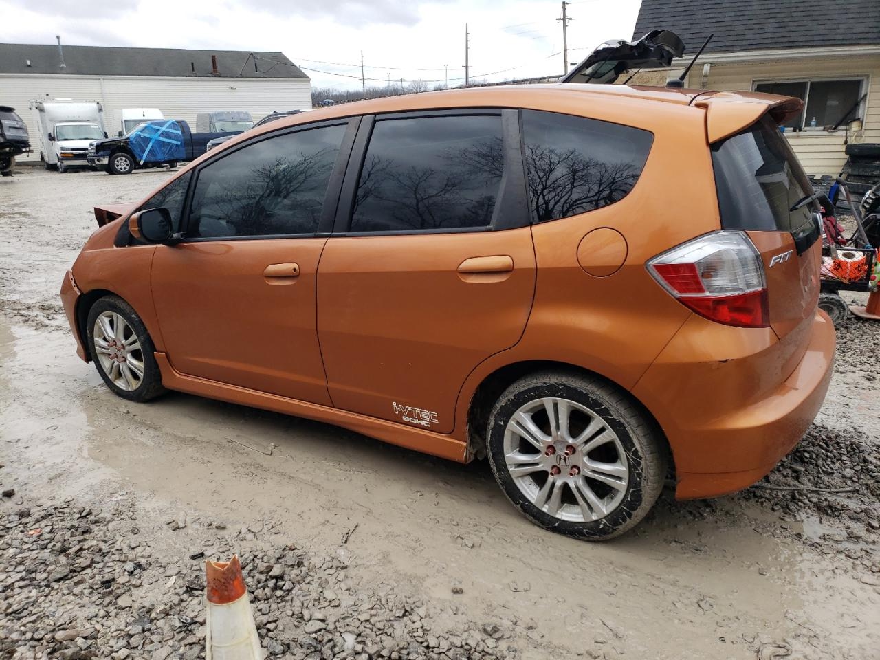 2010 Honda Fit VIN JHMGE8H47AS000894 Copart auction photo, front end damage thumbnail 2