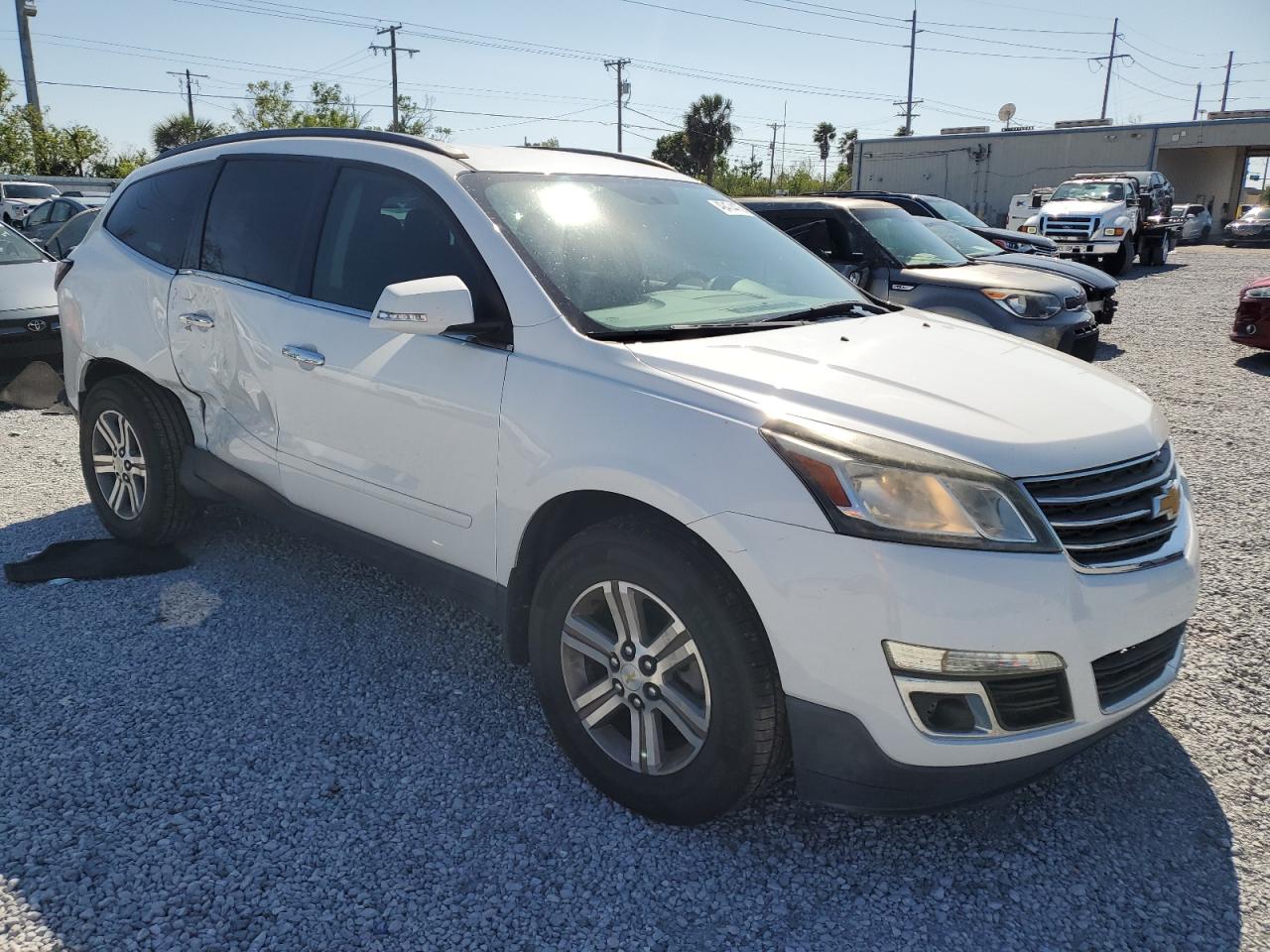 2017 Chevrolet Traverse VIN 1GNKRHKD9HJ203706 Copart auction photo, side / rear end damage thumbnail 4