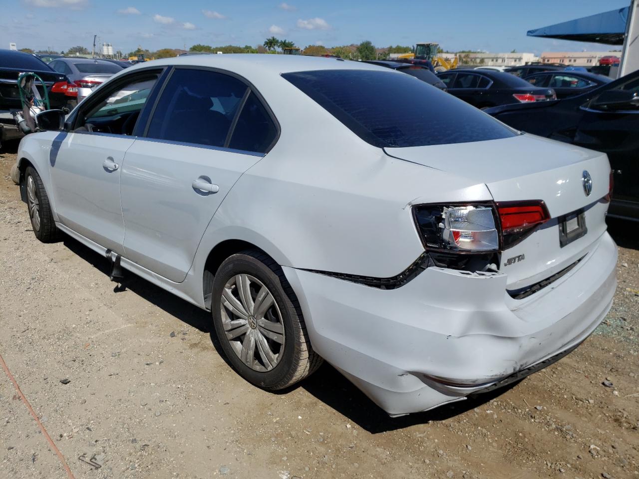 2017 Volkswagen Jetta VIN 3VW2B7AJ9HM407291 Copart auction photo, front end / rear end damage thumbnail 2