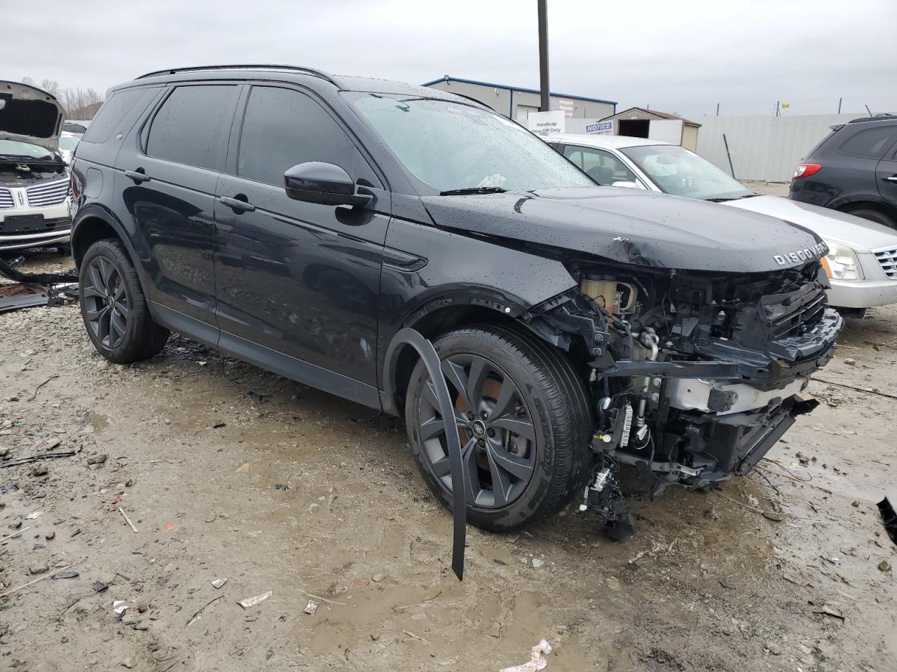 2023 Land Rover Discovery VIN SALCP2FX3PH920542 Copart auction photo, front end / side damage thumbnail 4