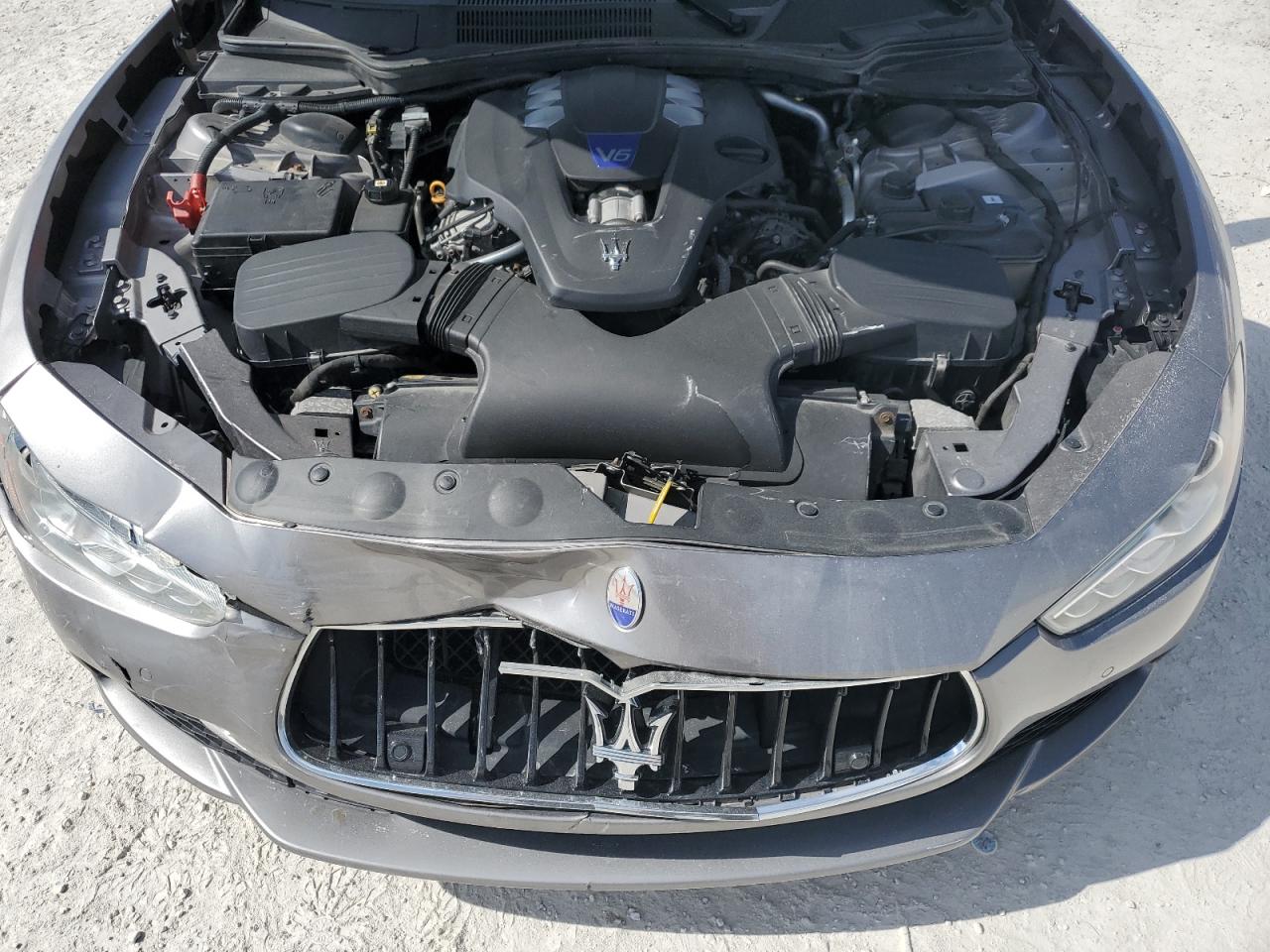 2016 Maserati Ghibli VIN ZAM57RTA8G1171525 Copart auction photo, front end damage thumbnail 12