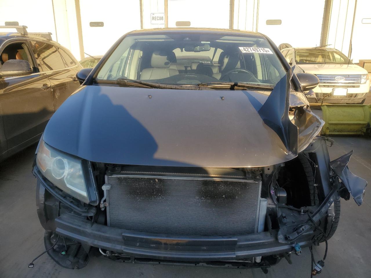 2014 Honda Odyssey VIN 5FNRL5H9XEB070113 Copart auction photo, front end damage thumbnail 5