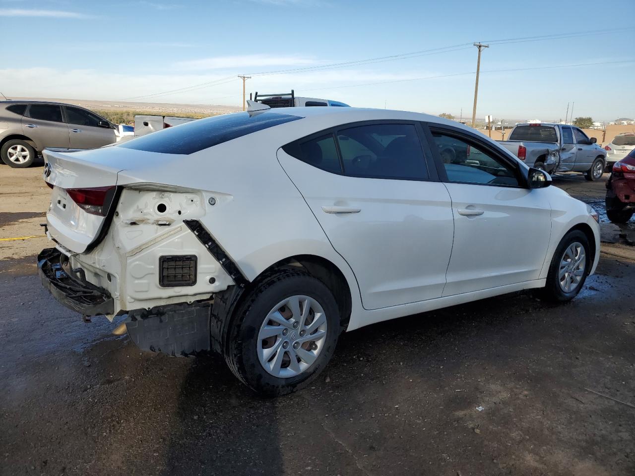 2017 Hyundai Elantra VIN 5NPD74LF4HH191926 Copart auction photo, vandalism damage thumbnail 3