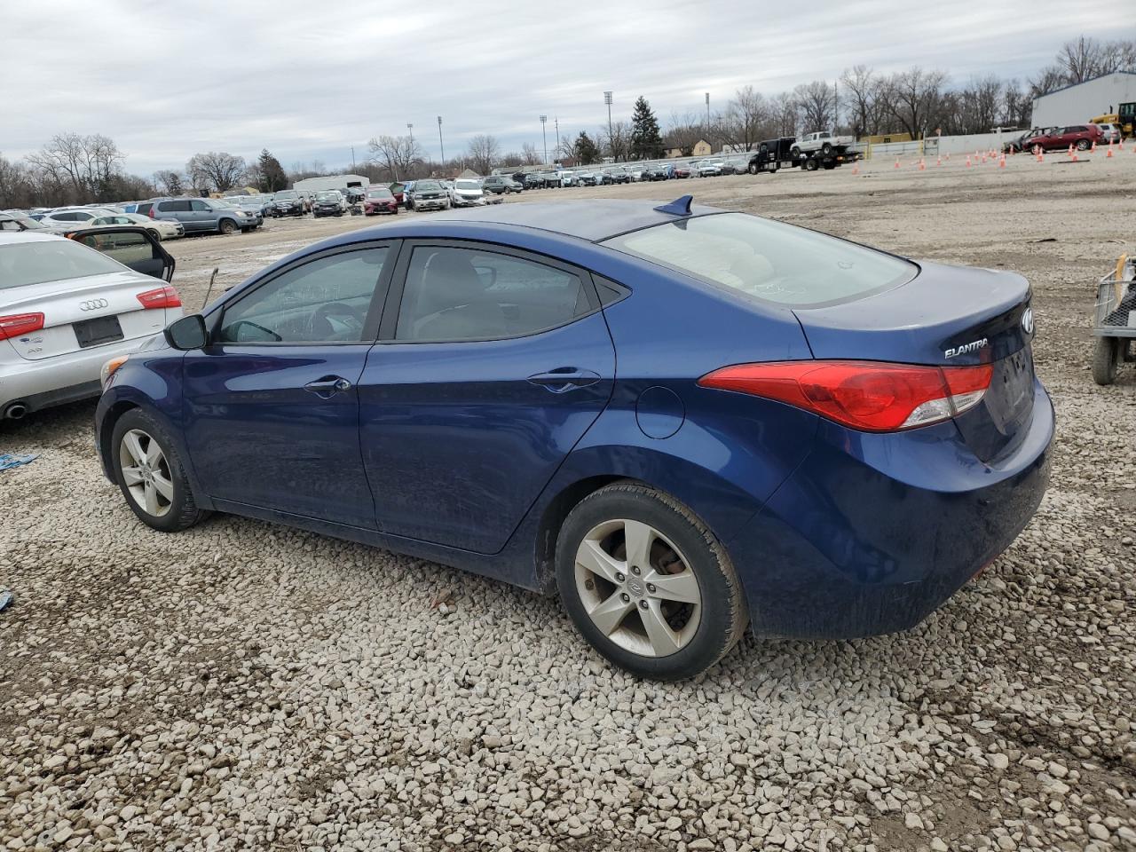 2013 Hyundai Elantra VIN KMHDH4AE6DU871054 Copart auction photo, side damage thumbnail 2