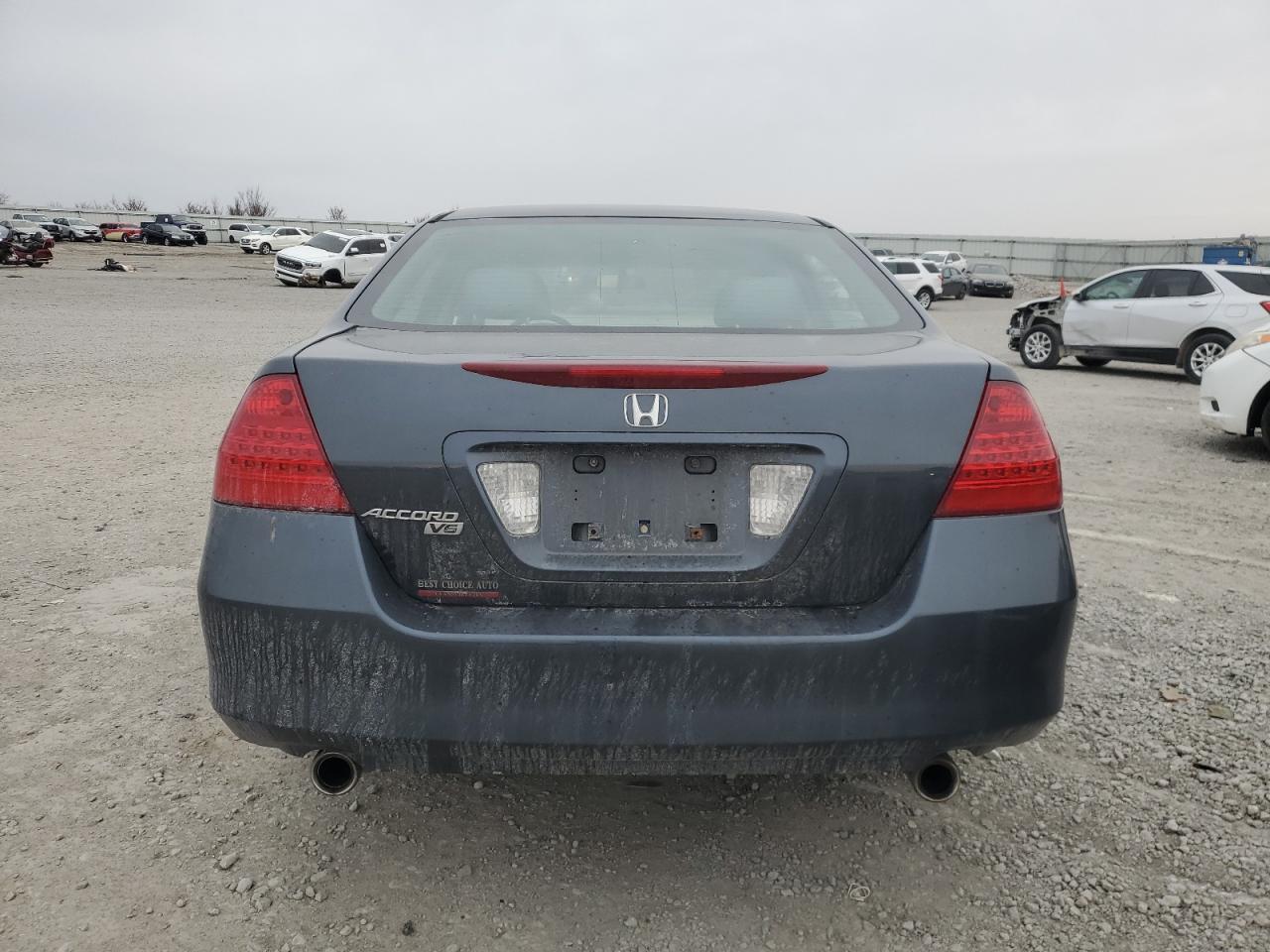 2007 Honda Accord VIN 1HGCM66487A089353 Copart auction photo, front end / side damage thumbnail 6