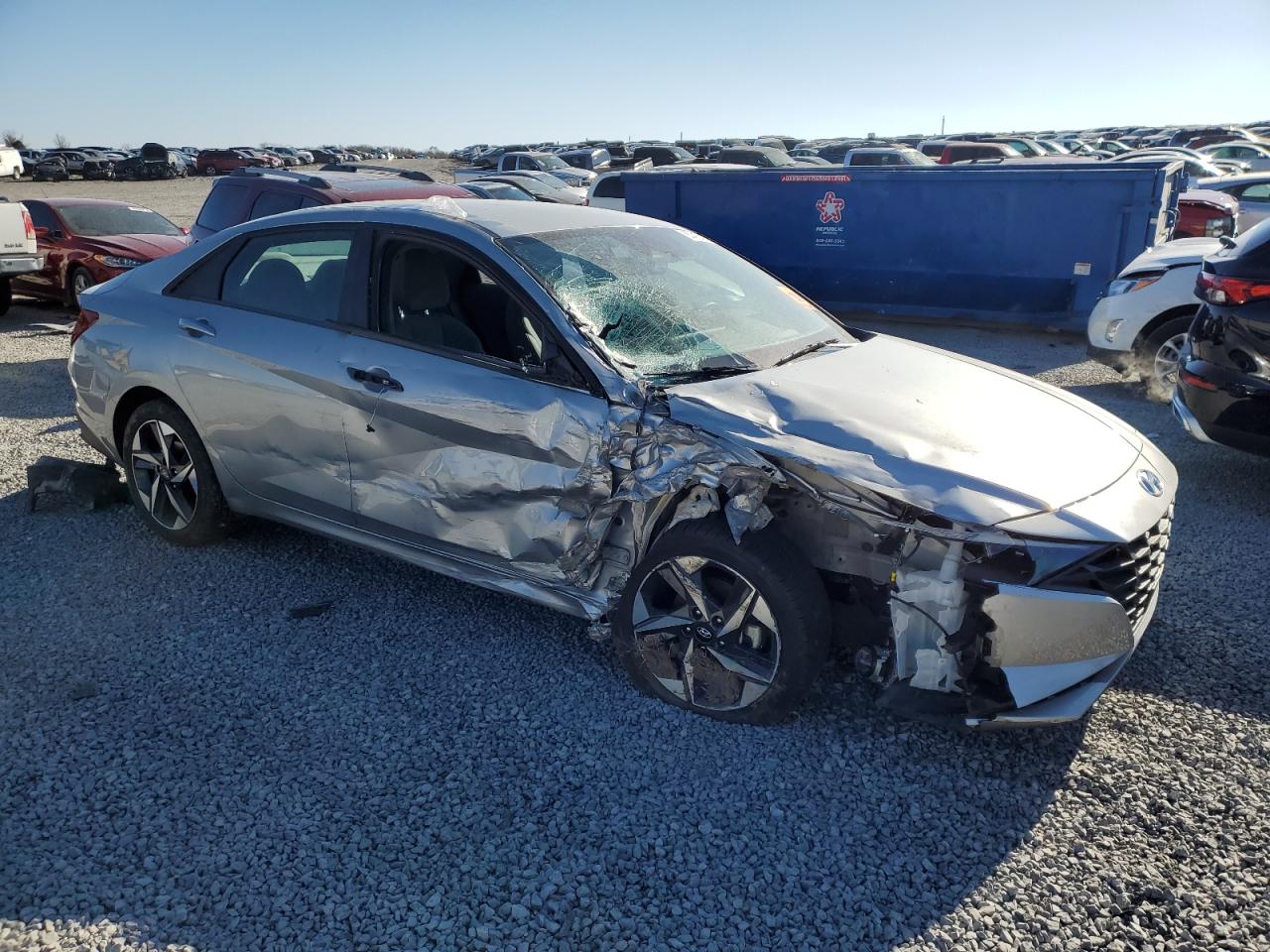 2023 Hyundai Elantra VIN 5NPLS4AG6PH091105 Copart auction photo, biohazard/chemical / front end damage thumbnail 4