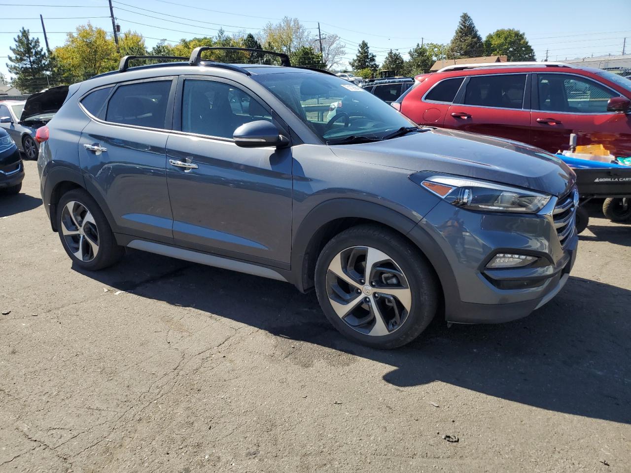 2017 Hyundai Tucson VIN KM8J3CA2XHU519957 Copart auction photo, hail damage thumbnail 4