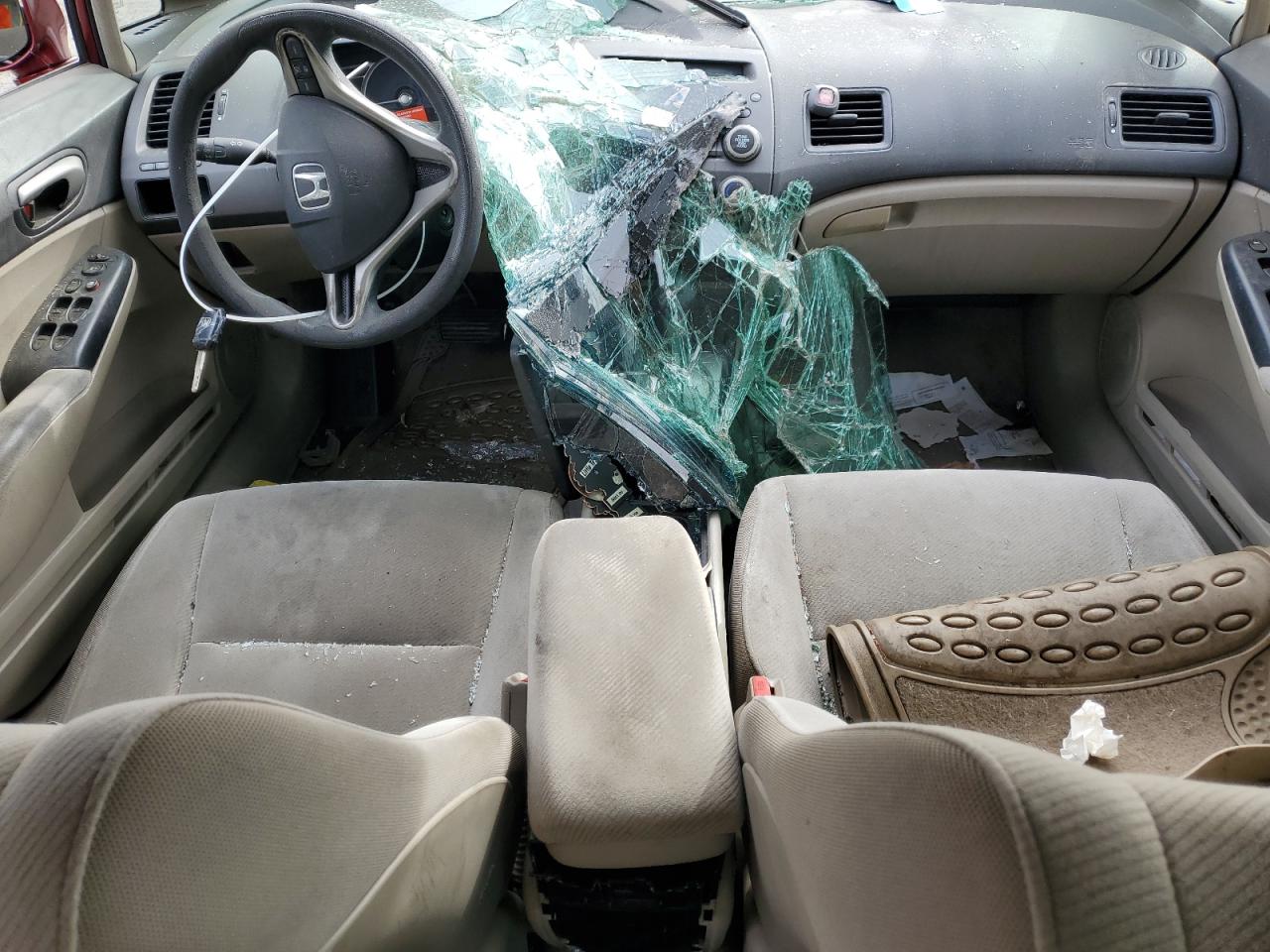 2011 Honda Civic VIN 2HGFA1F50BH541212 Copart auction photo, rollover damage thumbnail 8