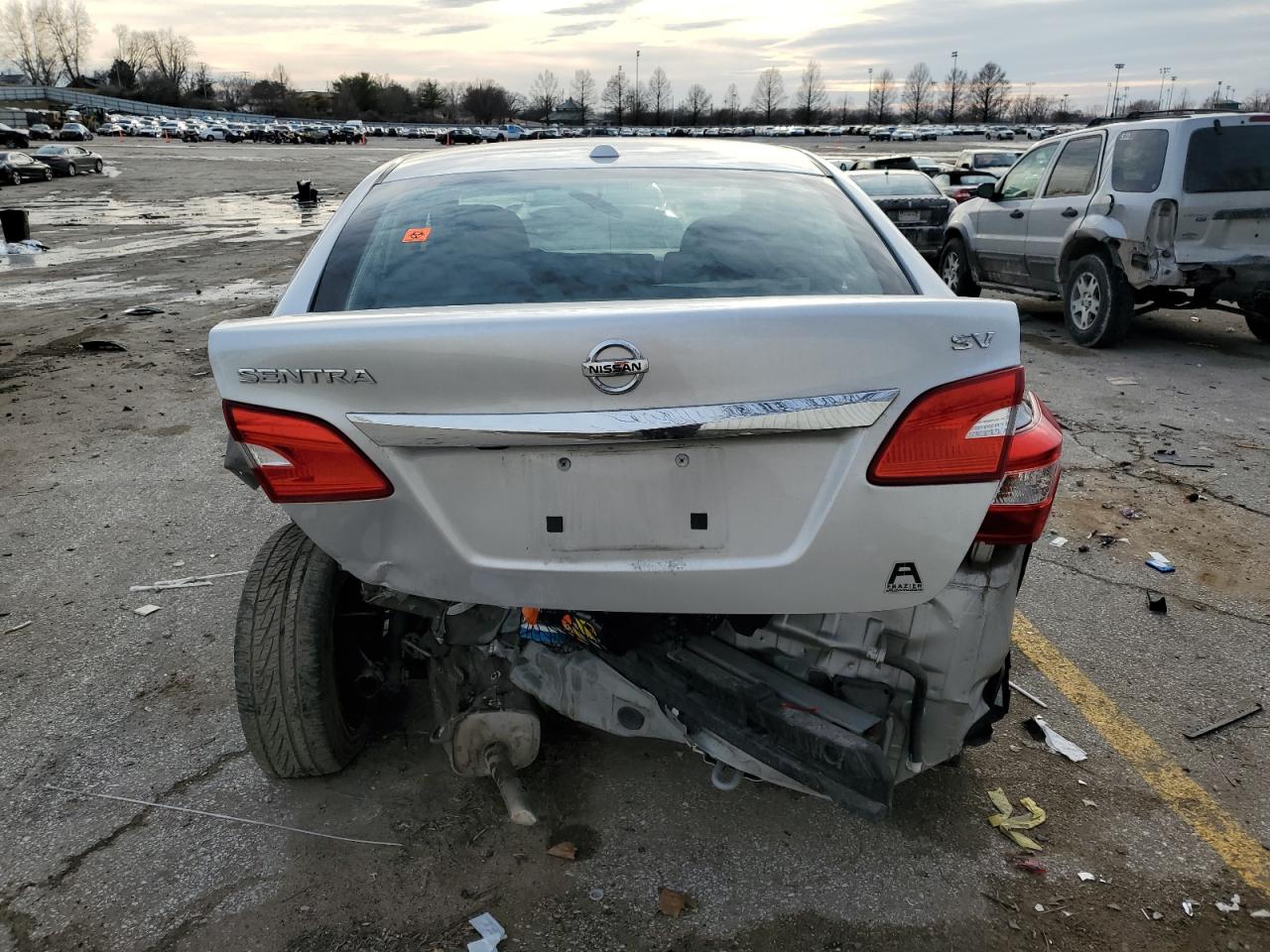 2017 Nissan Sentra VIN 3N1AB7AP6HY376581 Copart auction photo, rear end damage thumbnail 6