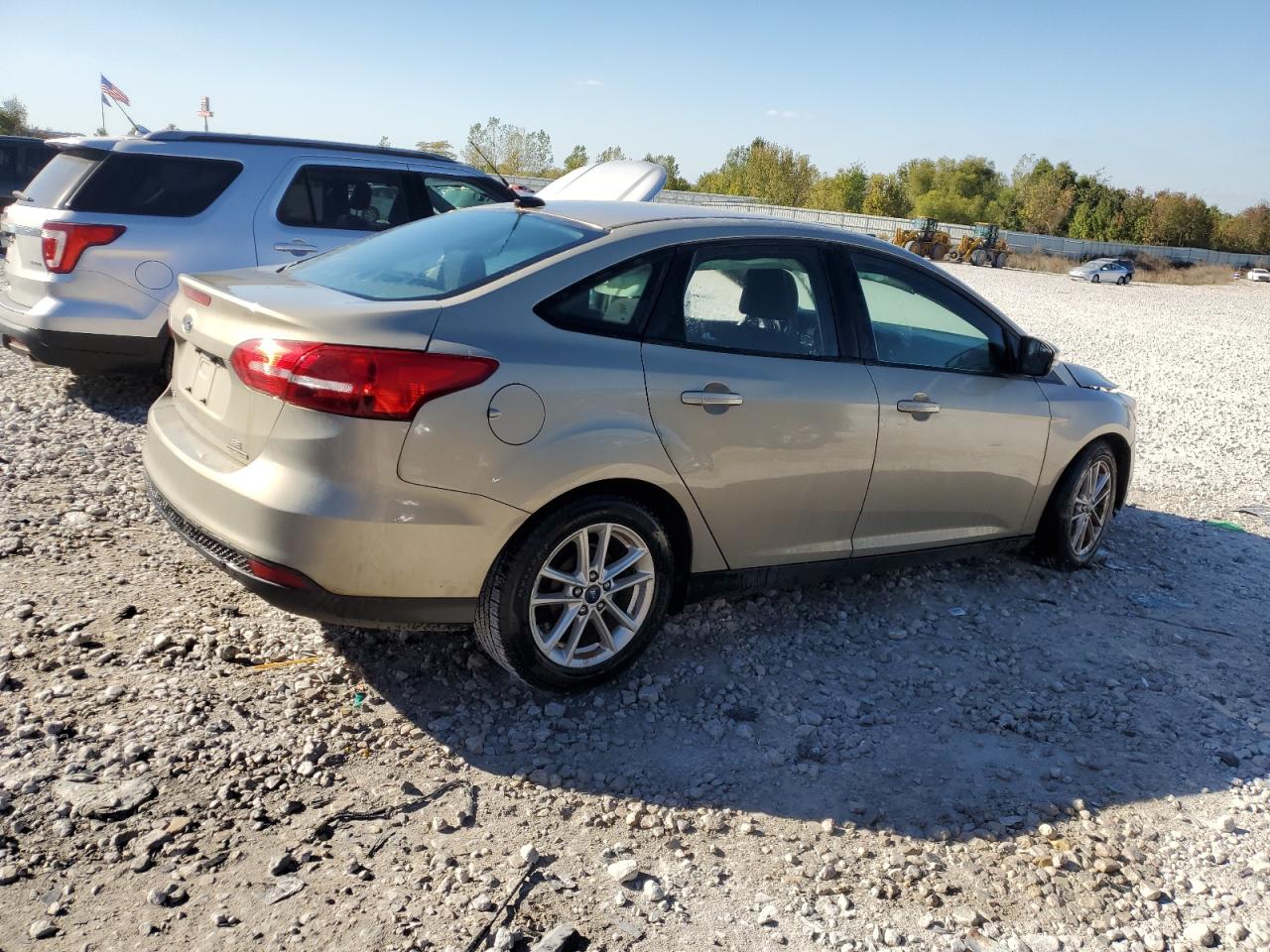 2016 Ford Focus VIN 1FADP3F28GL373485 Copart auction photo, side damage thumbnail 3