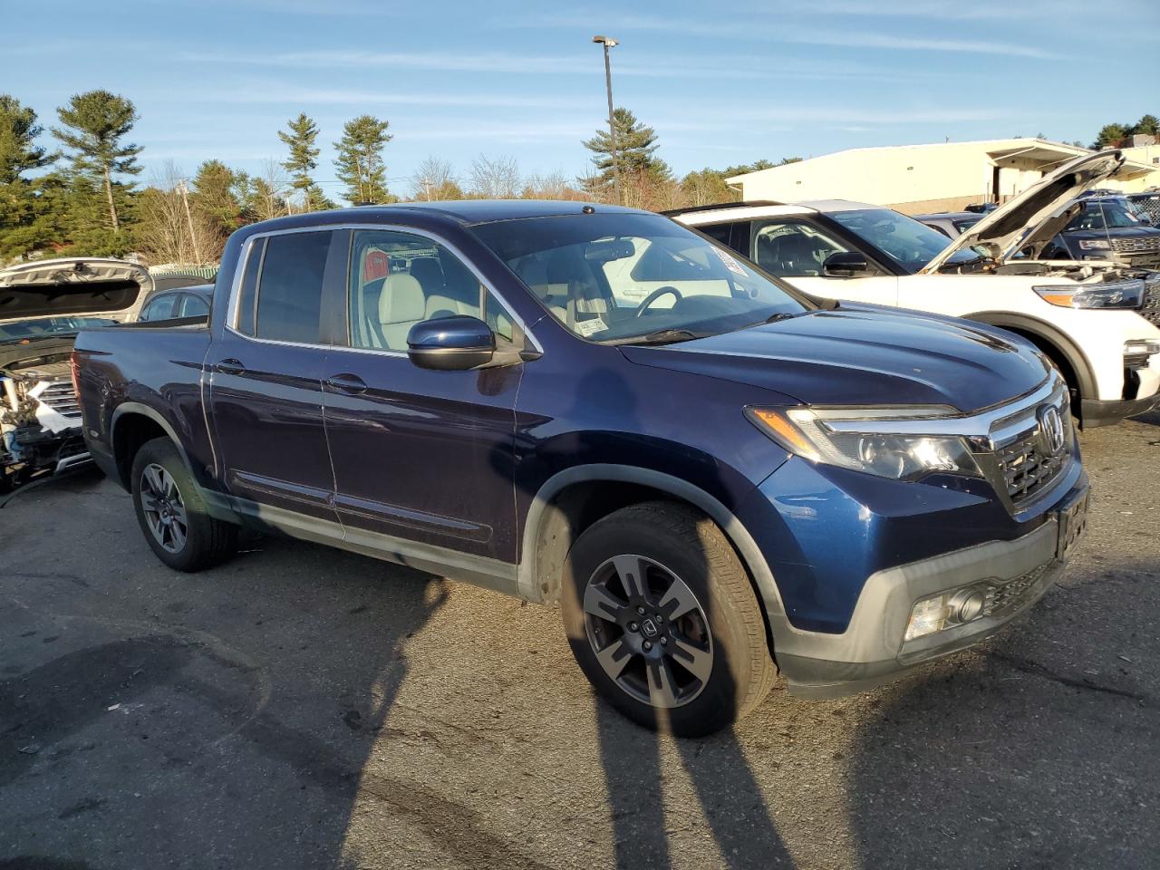 2017 Honda Ridgeline VIN 5FPYK3F55HB017656 Copart auction photo, rear end / side damage thumbnail 4