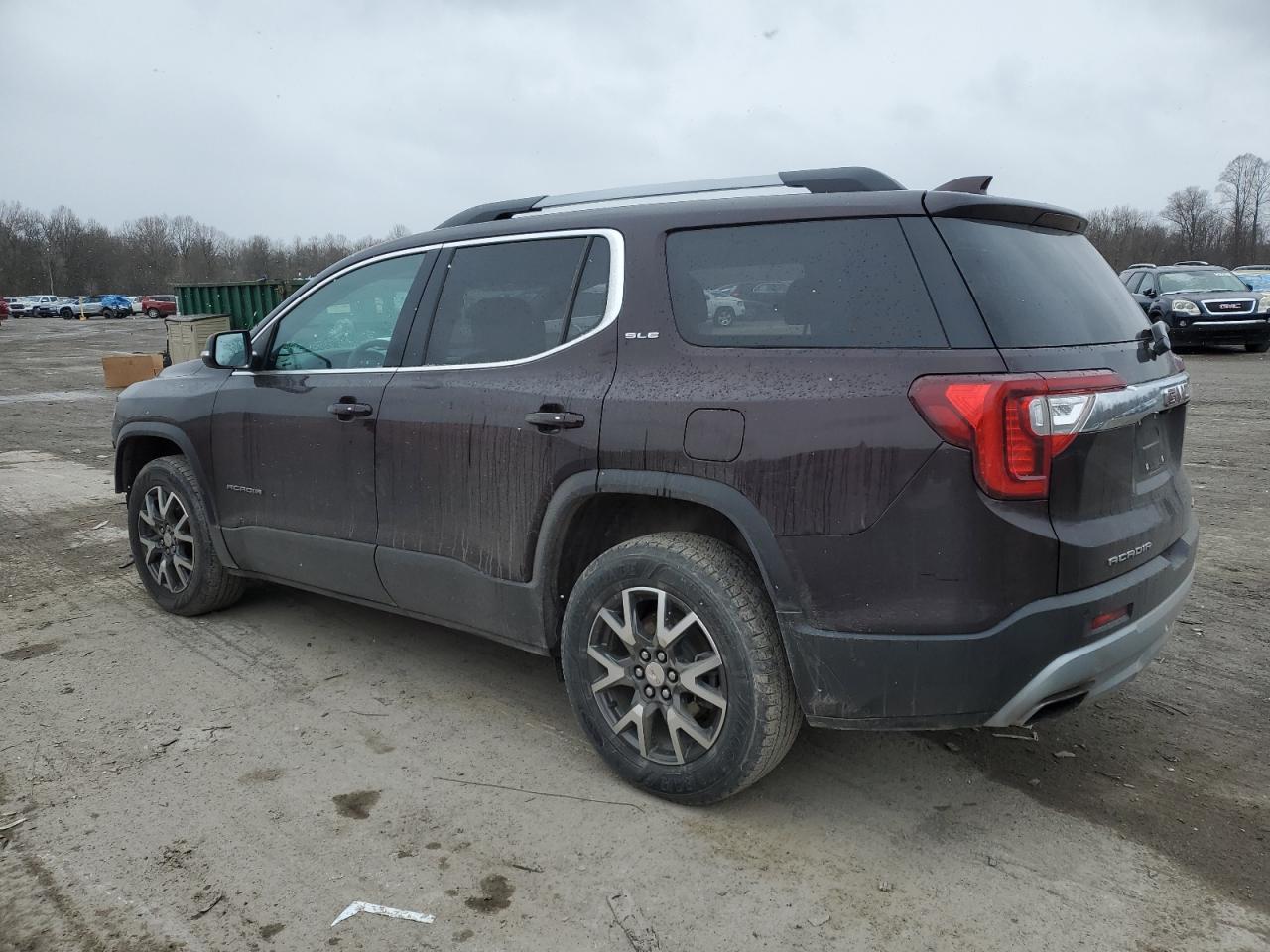 2021 GMC Acadia VIN 1GKKNRLS1MZ114350 Copart auction photo, front end / side damage thumbnail 2