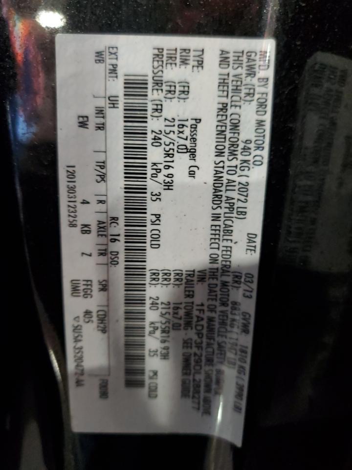 2013 Ford Focus VIN 1FADP3F29DL288277 Copart auction photo, front end damage thumbnail 14
